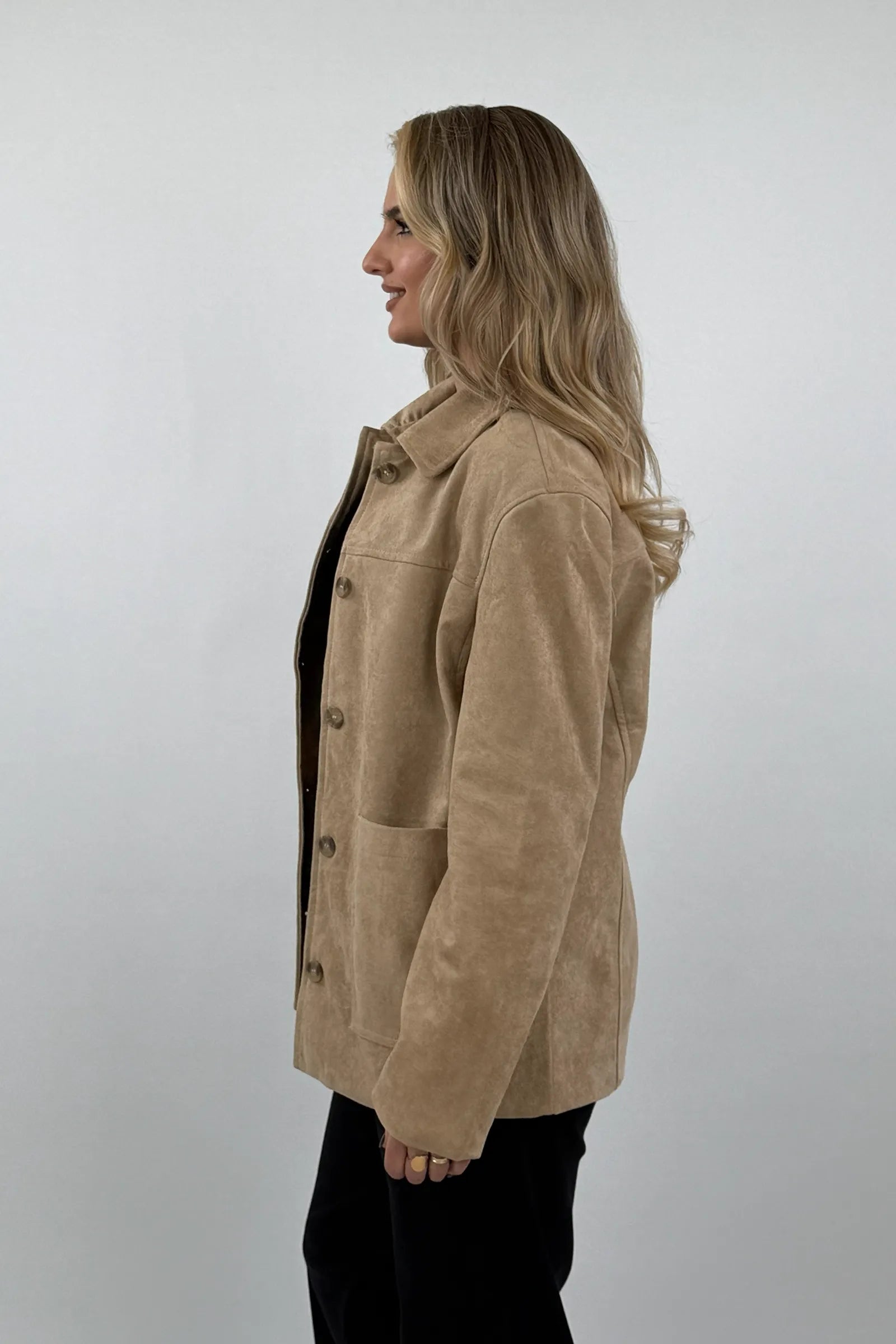 Jakne Boxy Fit Suede