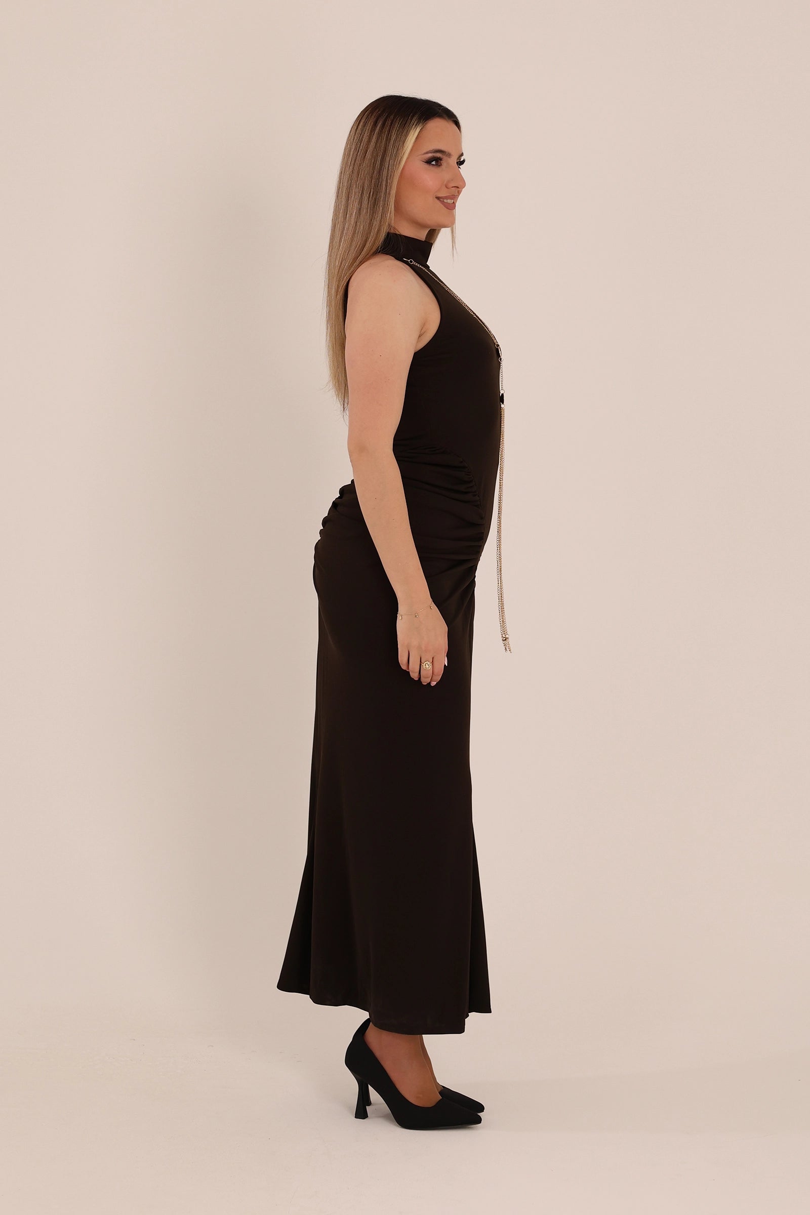 Fustan elegant ruched
