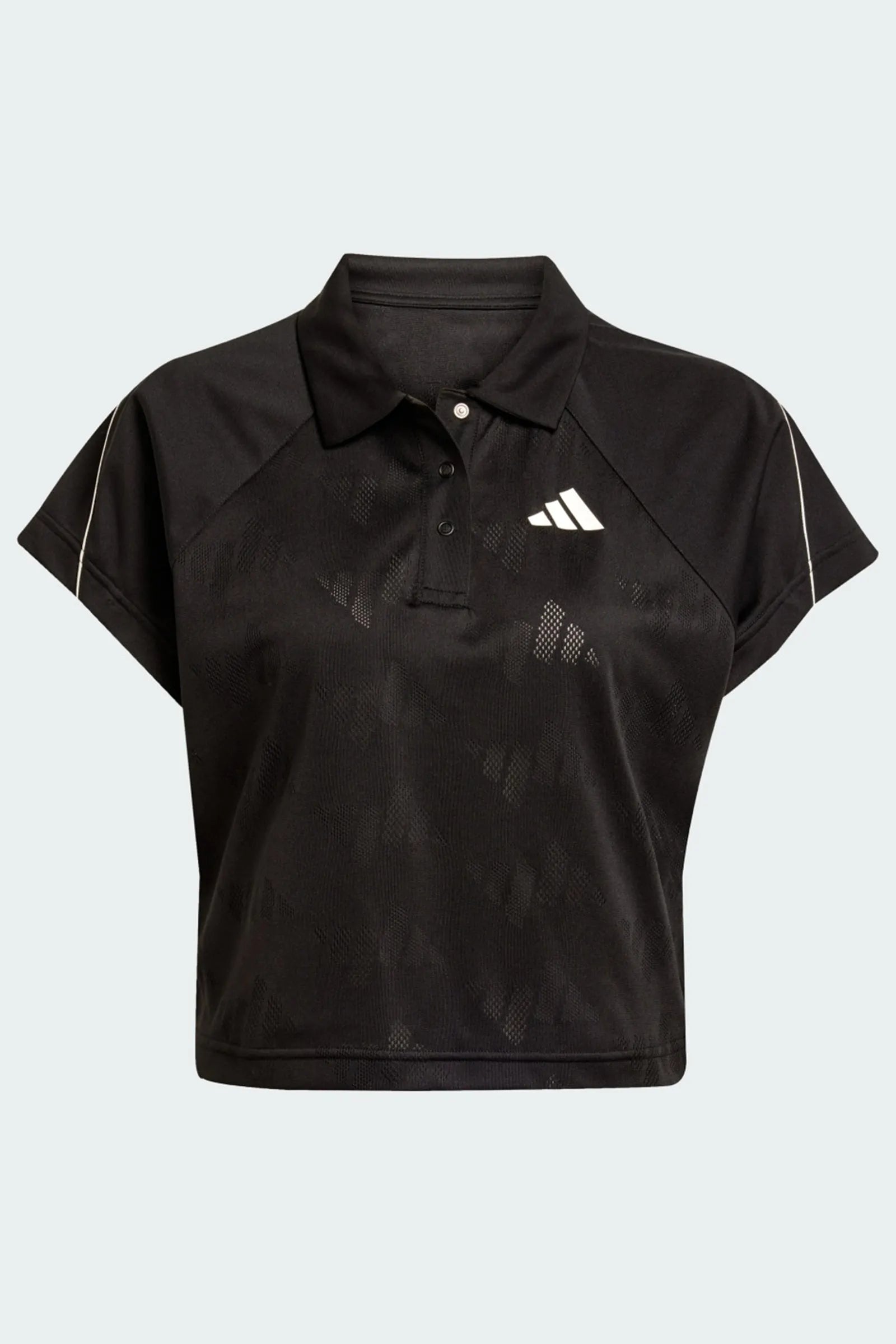 MAICË ADIDAS Stadium 3-Stripes Tennis Inspired Jacquard Polo Tee