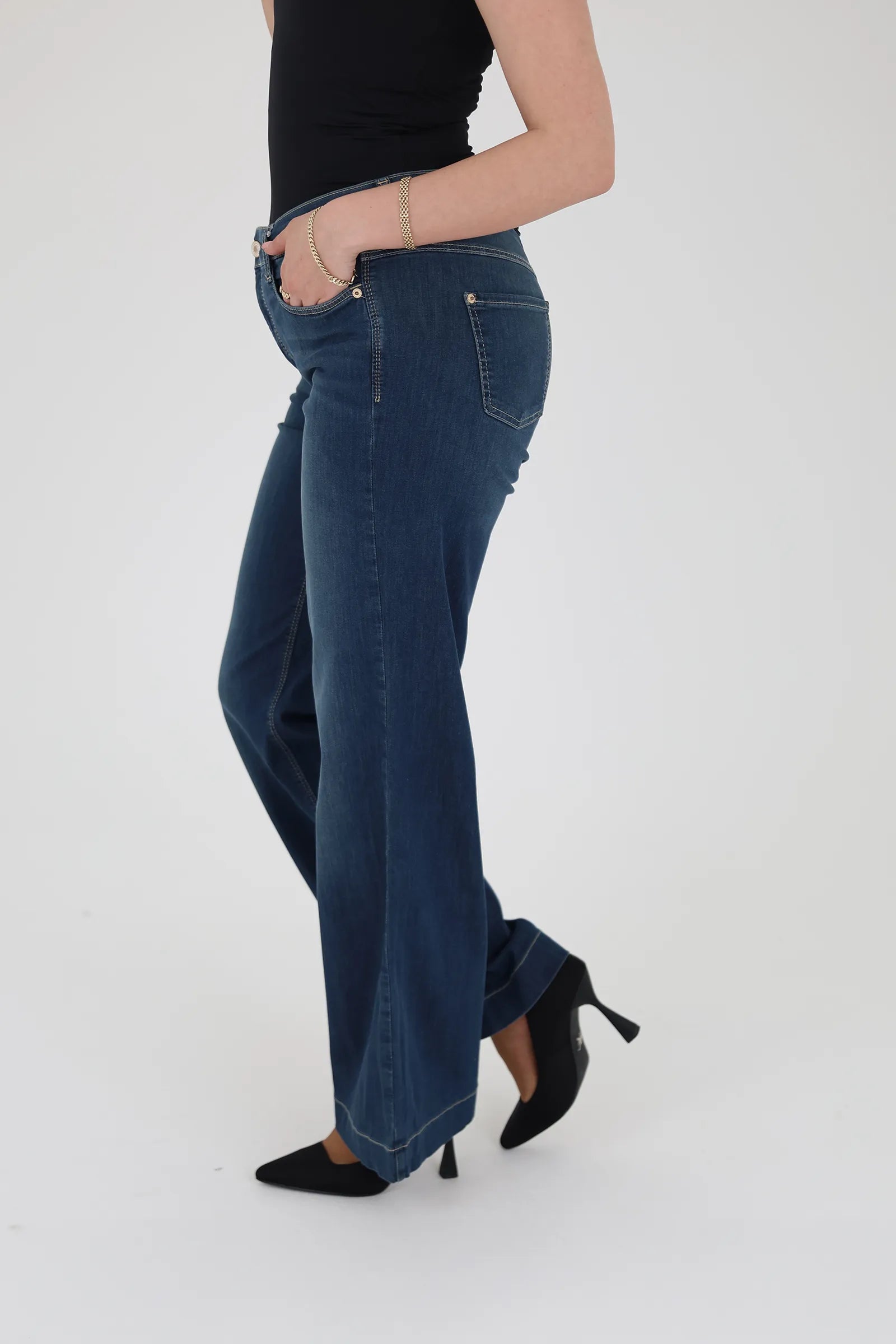 Farmerka high waisted flare