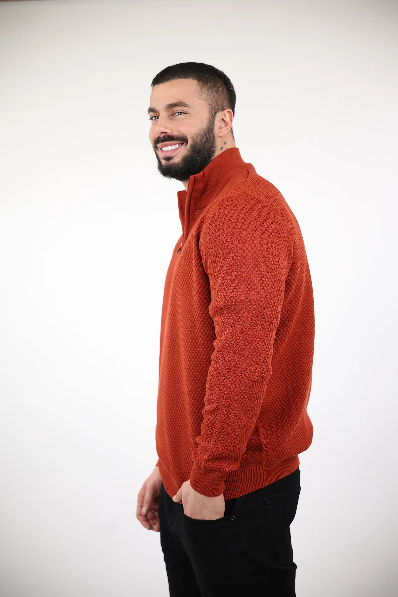 XHEMPER turtleneck zip