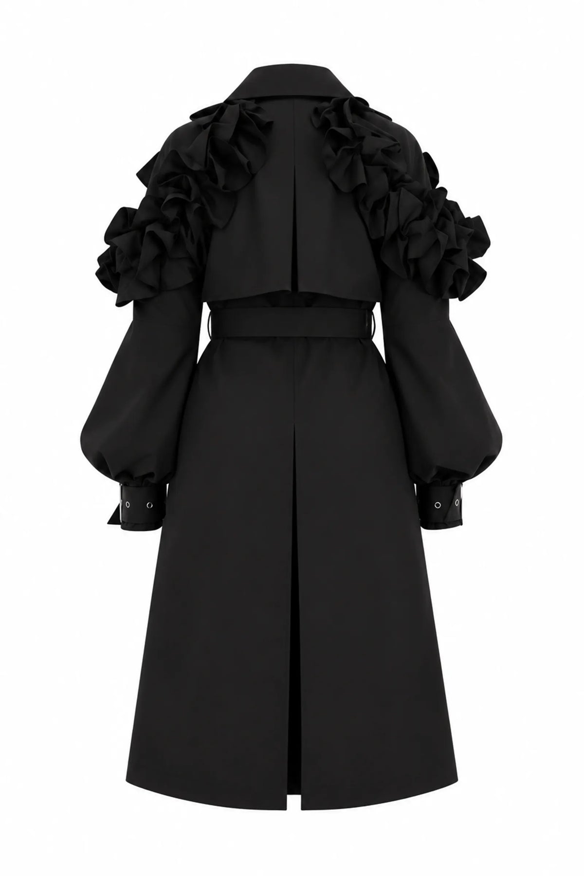 Mantil oversized ruffle