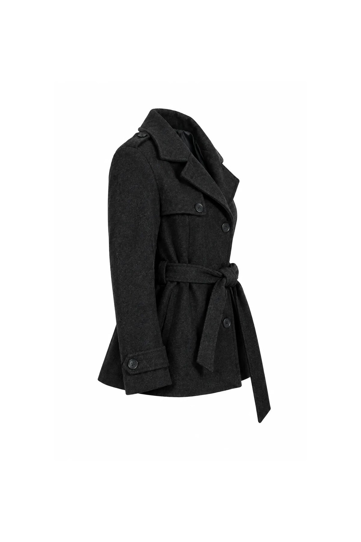 Jakne belted wool