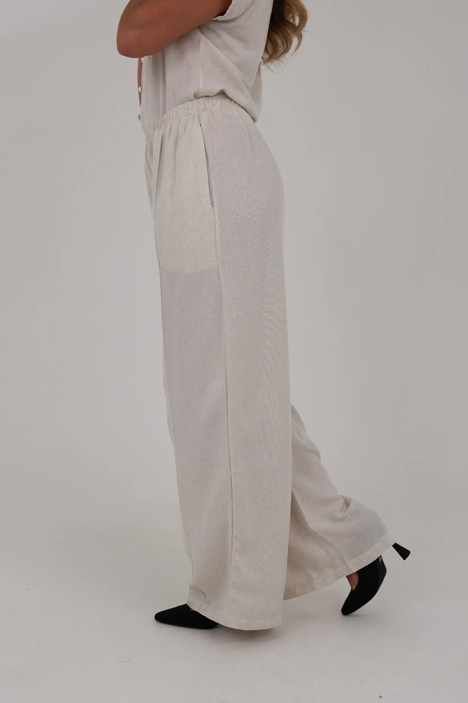 Pantallona pintuck pleat
