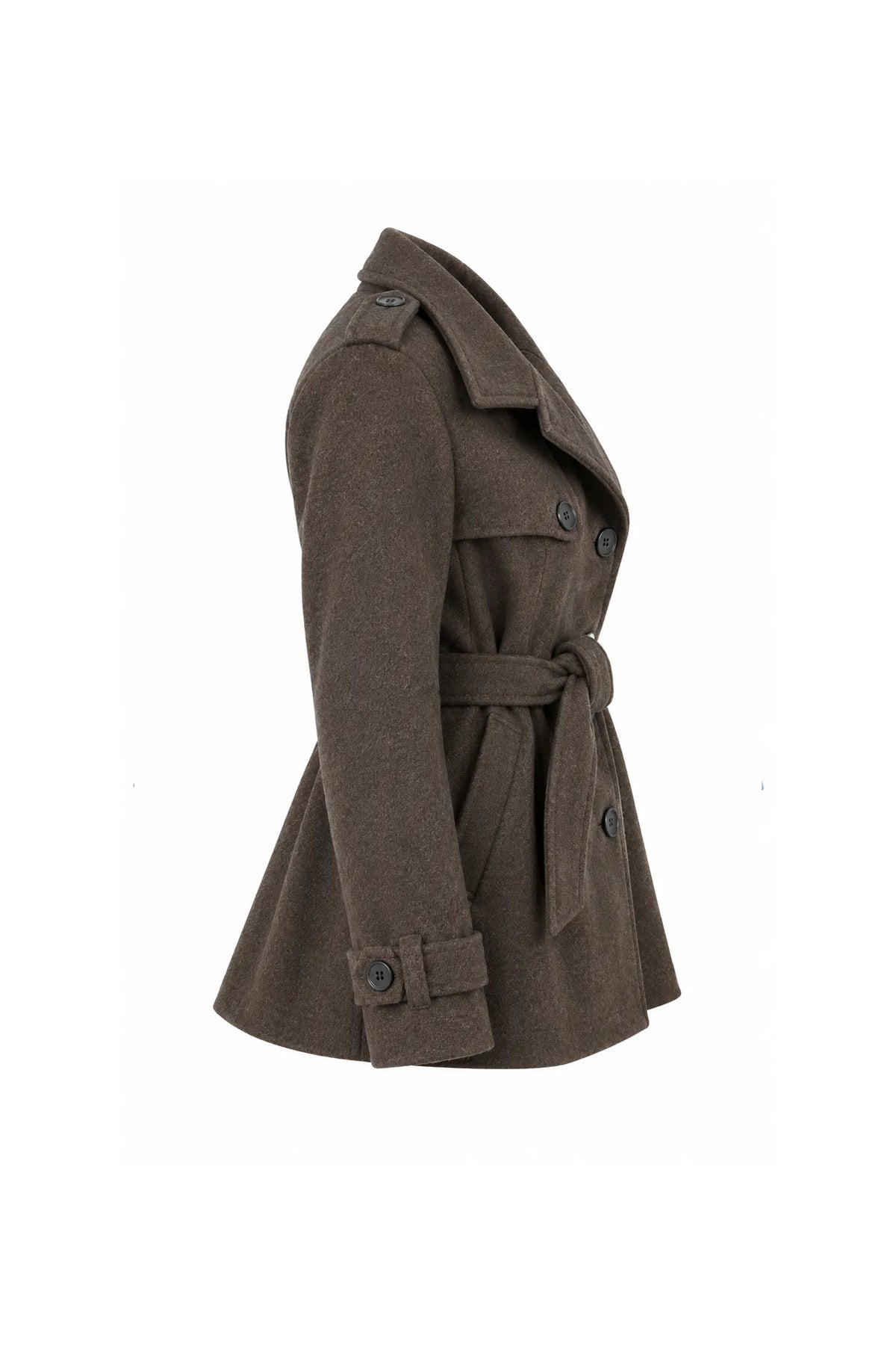 Jakne belted wool