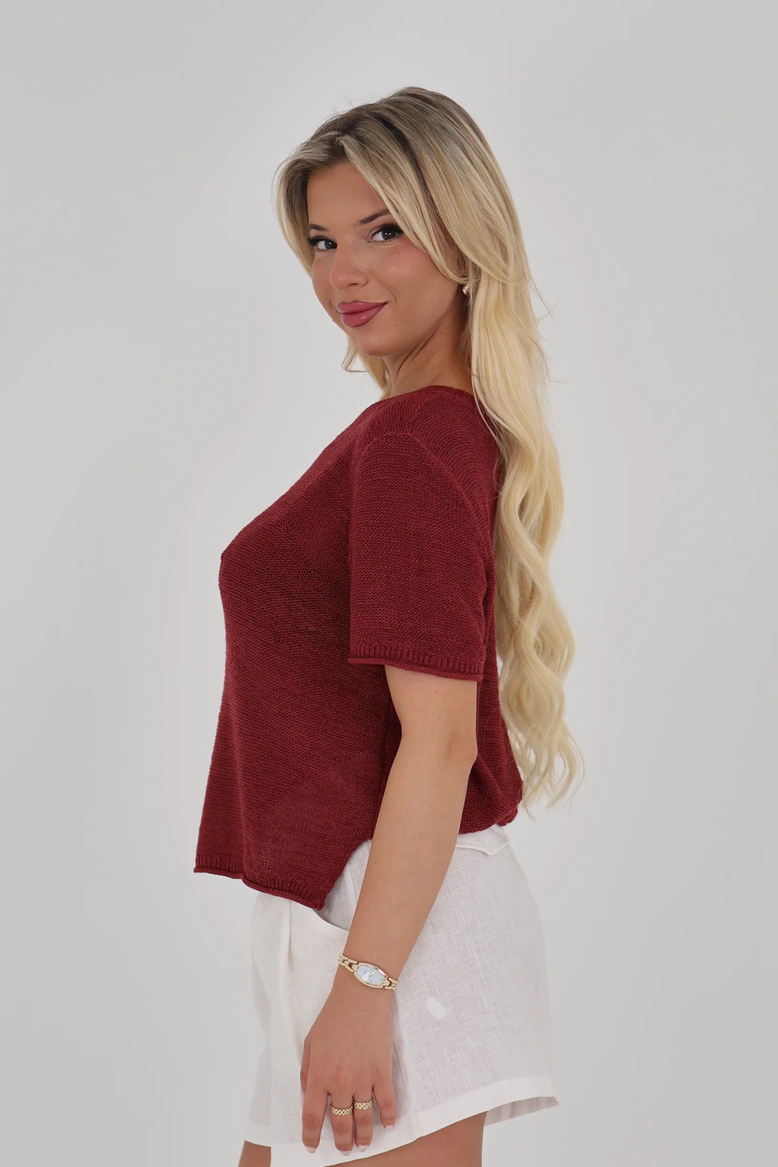 Maice open knit