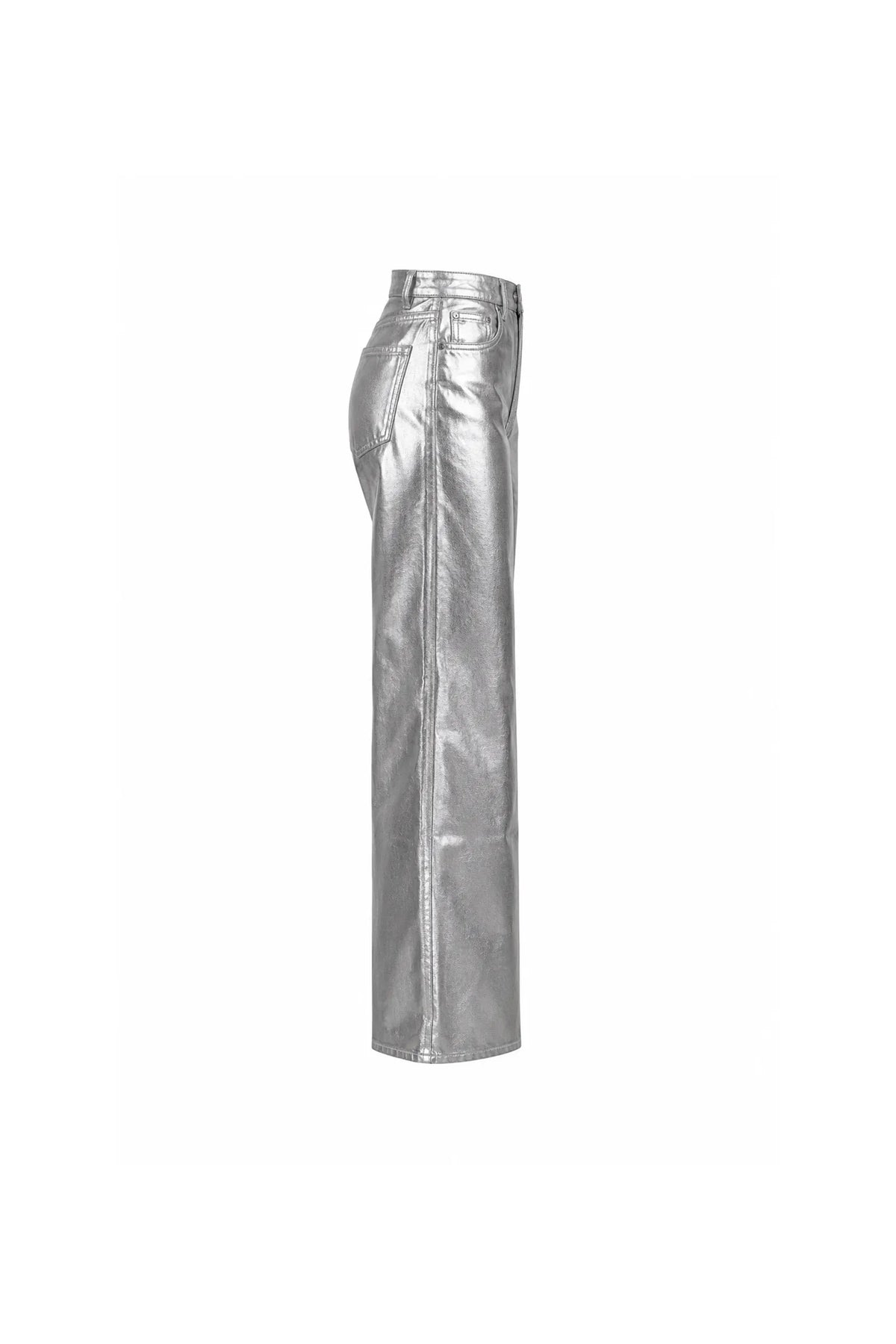 Pantallona metallic silver