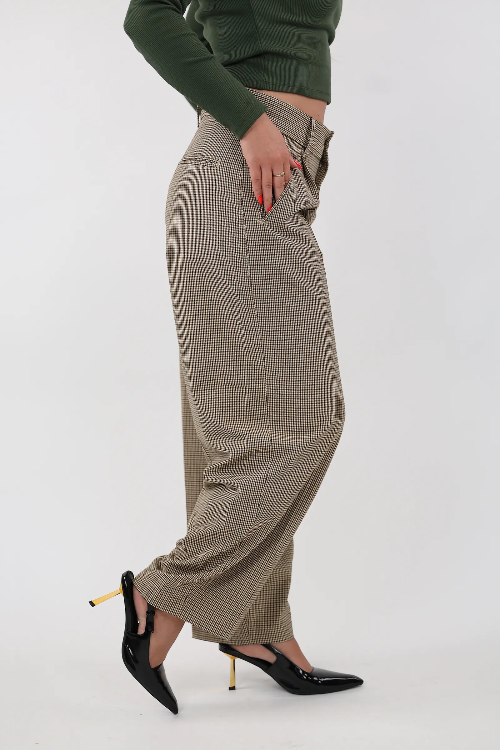 PANTALLONA PLEATED BEIGE