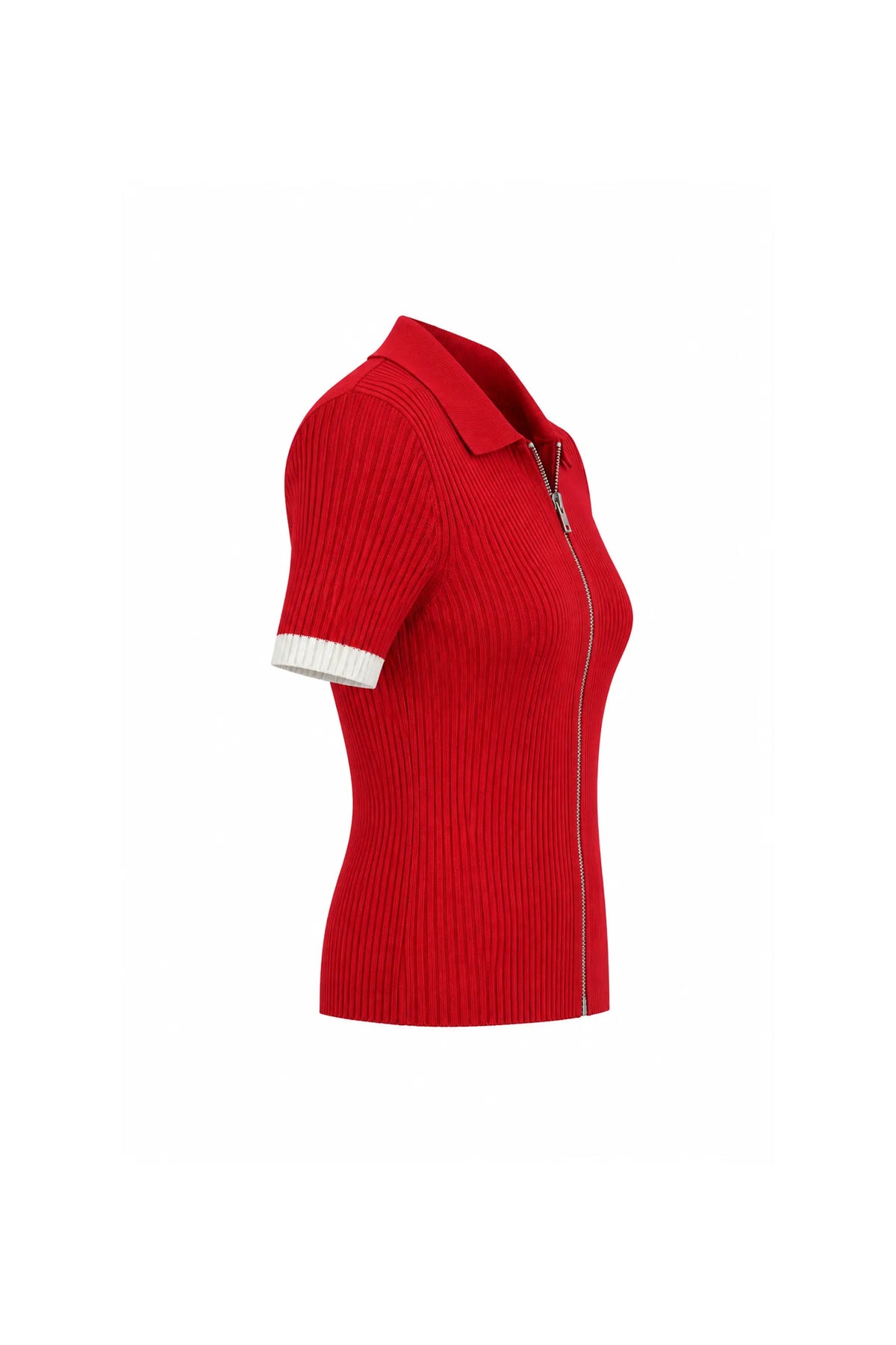 Maice zip front polo