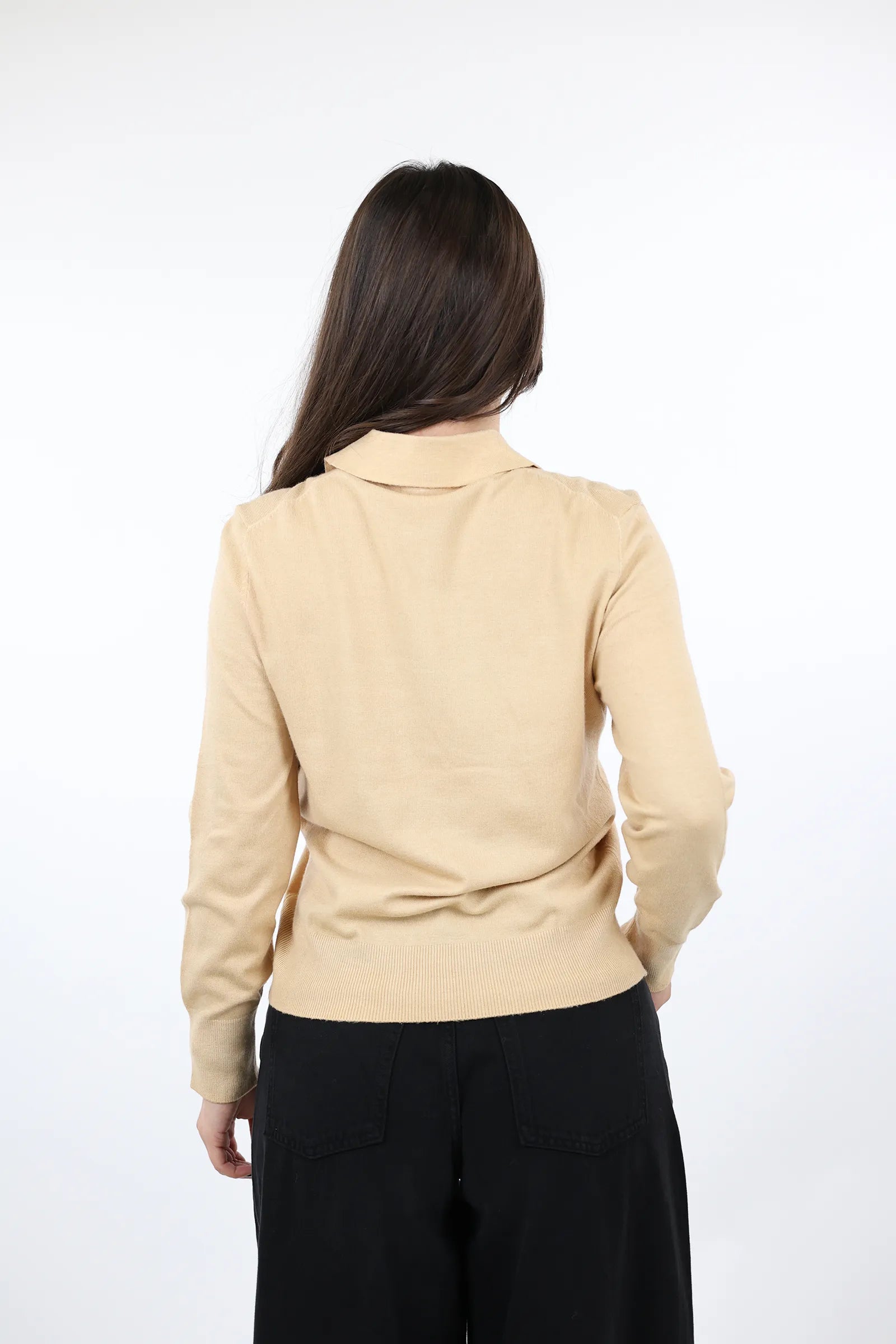 XHEMPER Knit Polo Top