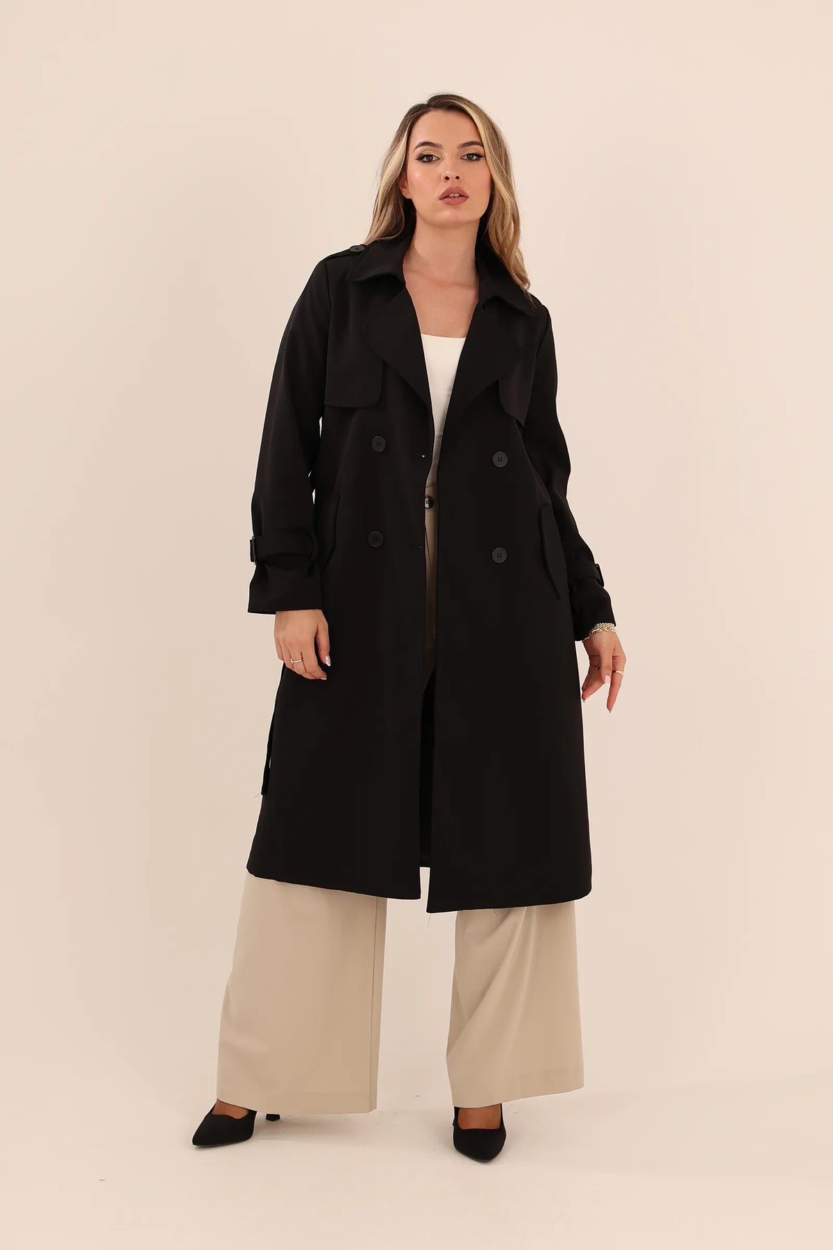 Mantil bellted trench