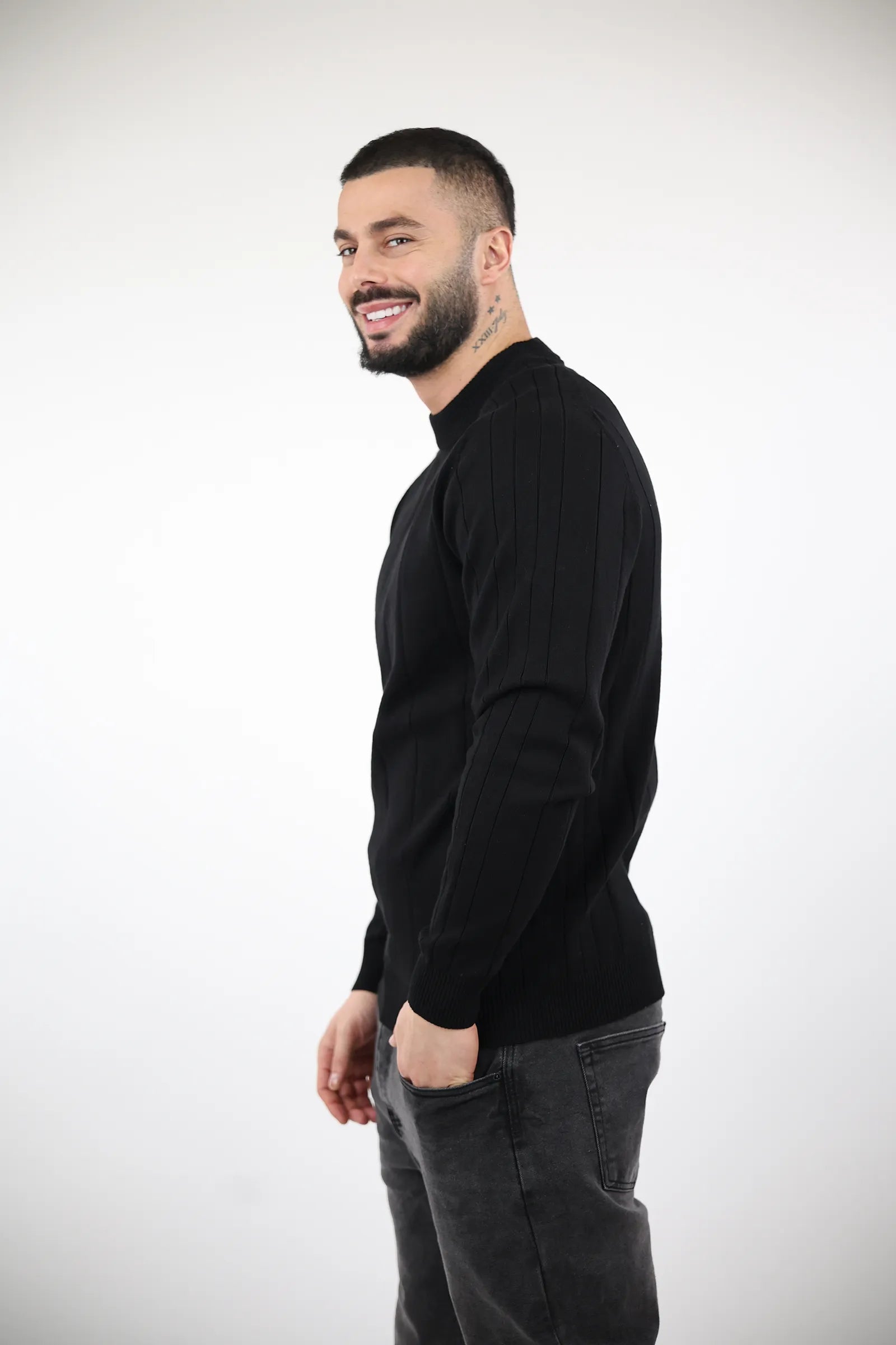 XHEMPER Vertical Stripe Sweater