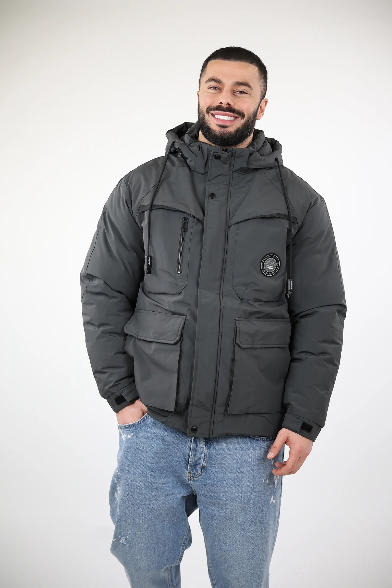 JAKNE Hooded Puffer Jacket