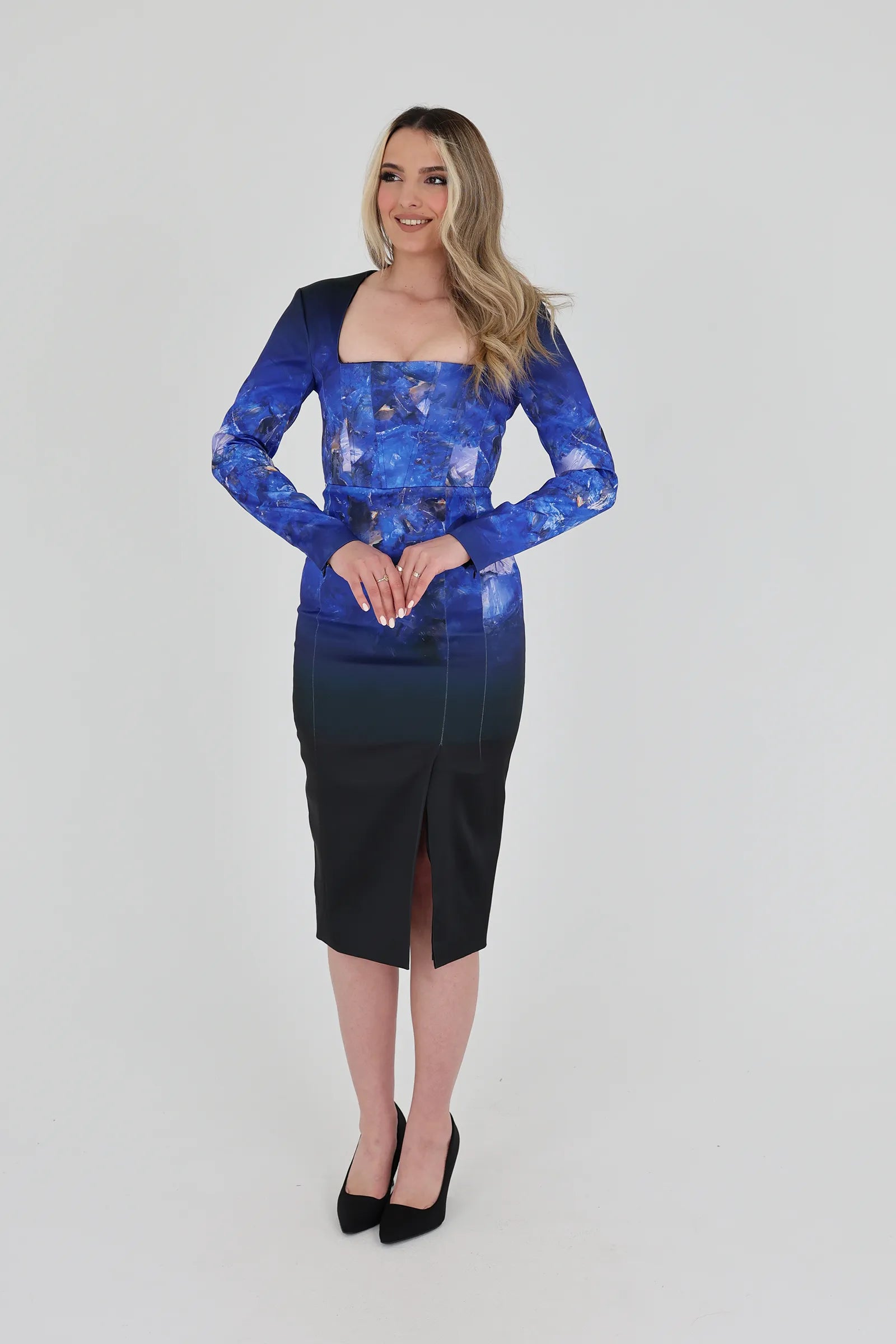 Fustan galaxy print