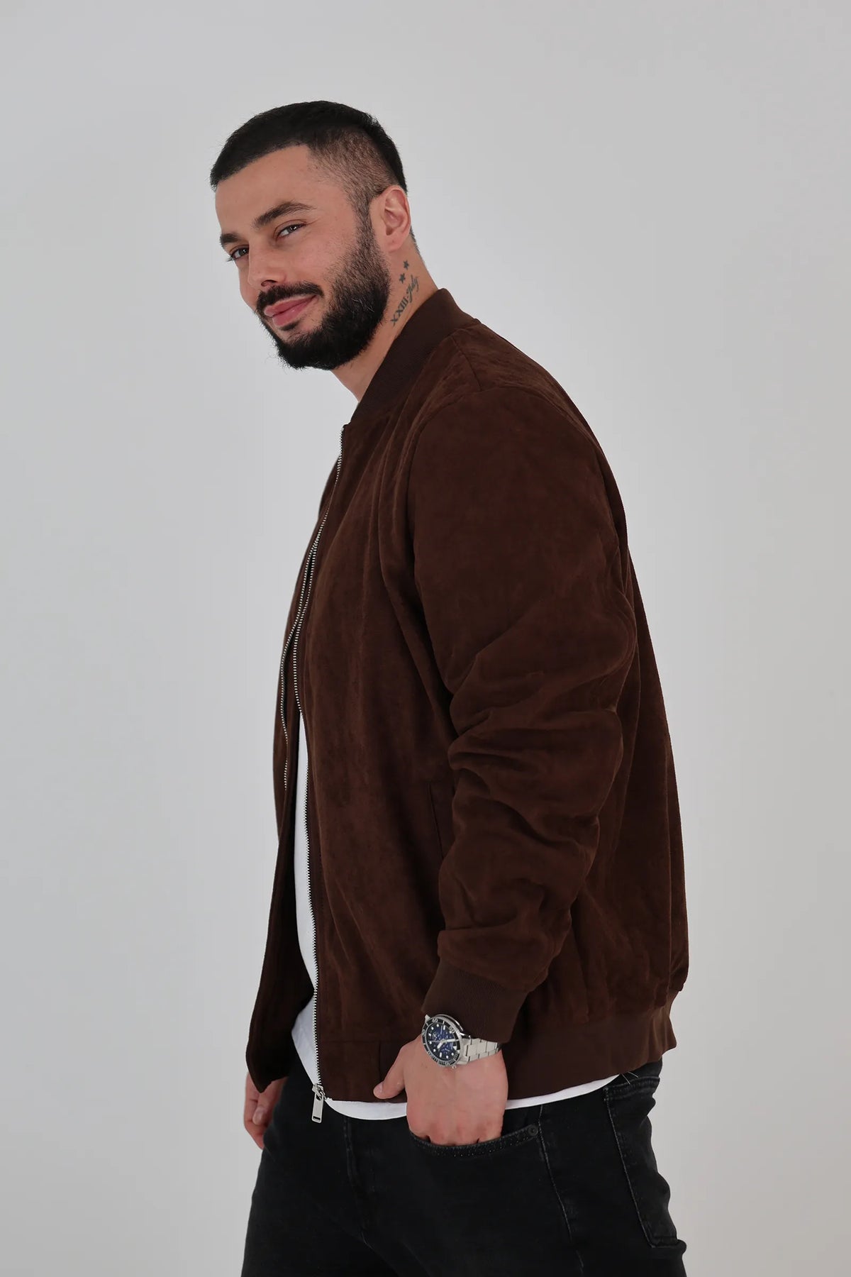 Jakne suede bomber