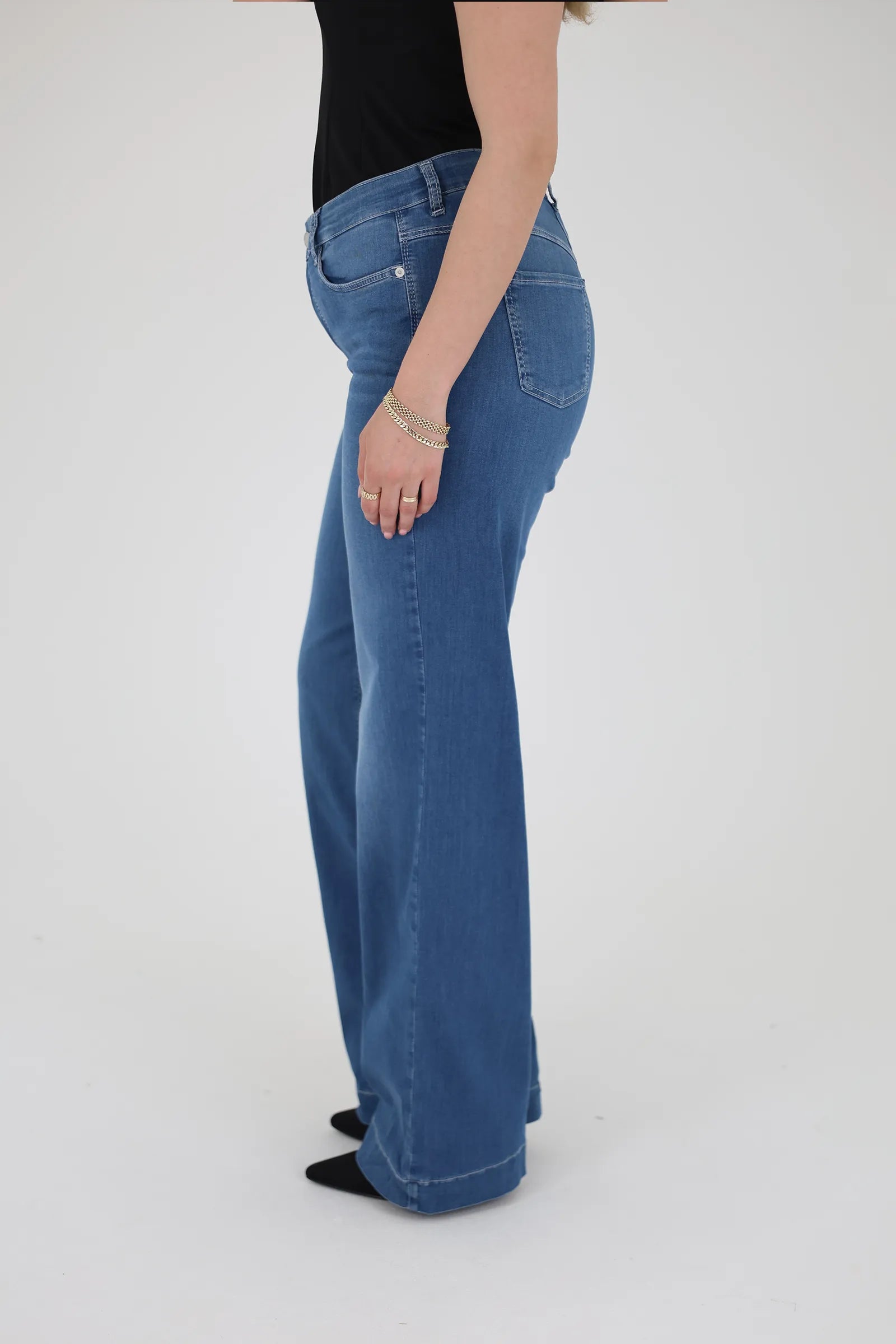 Farmerka high waisted flare