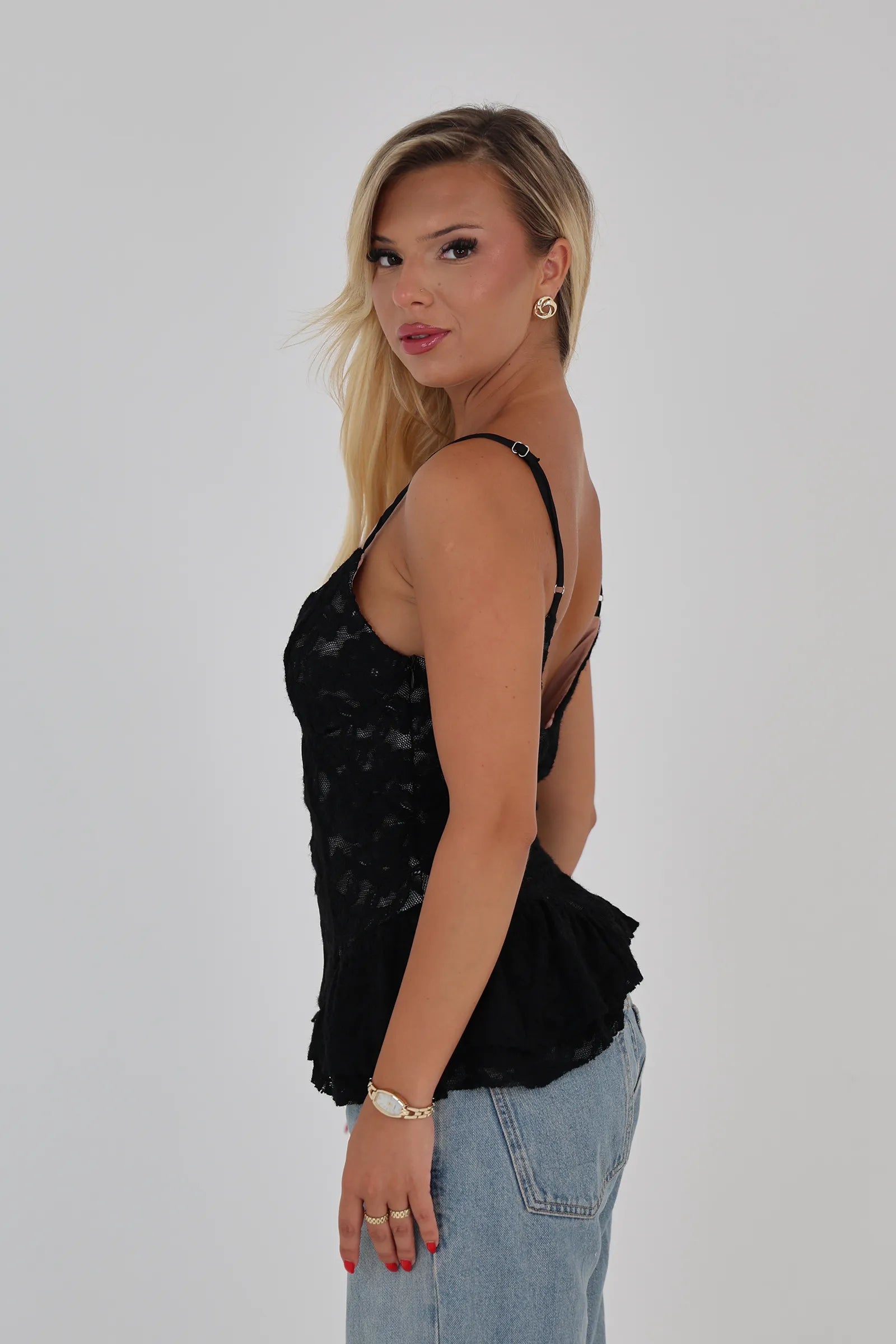 Maice black lace