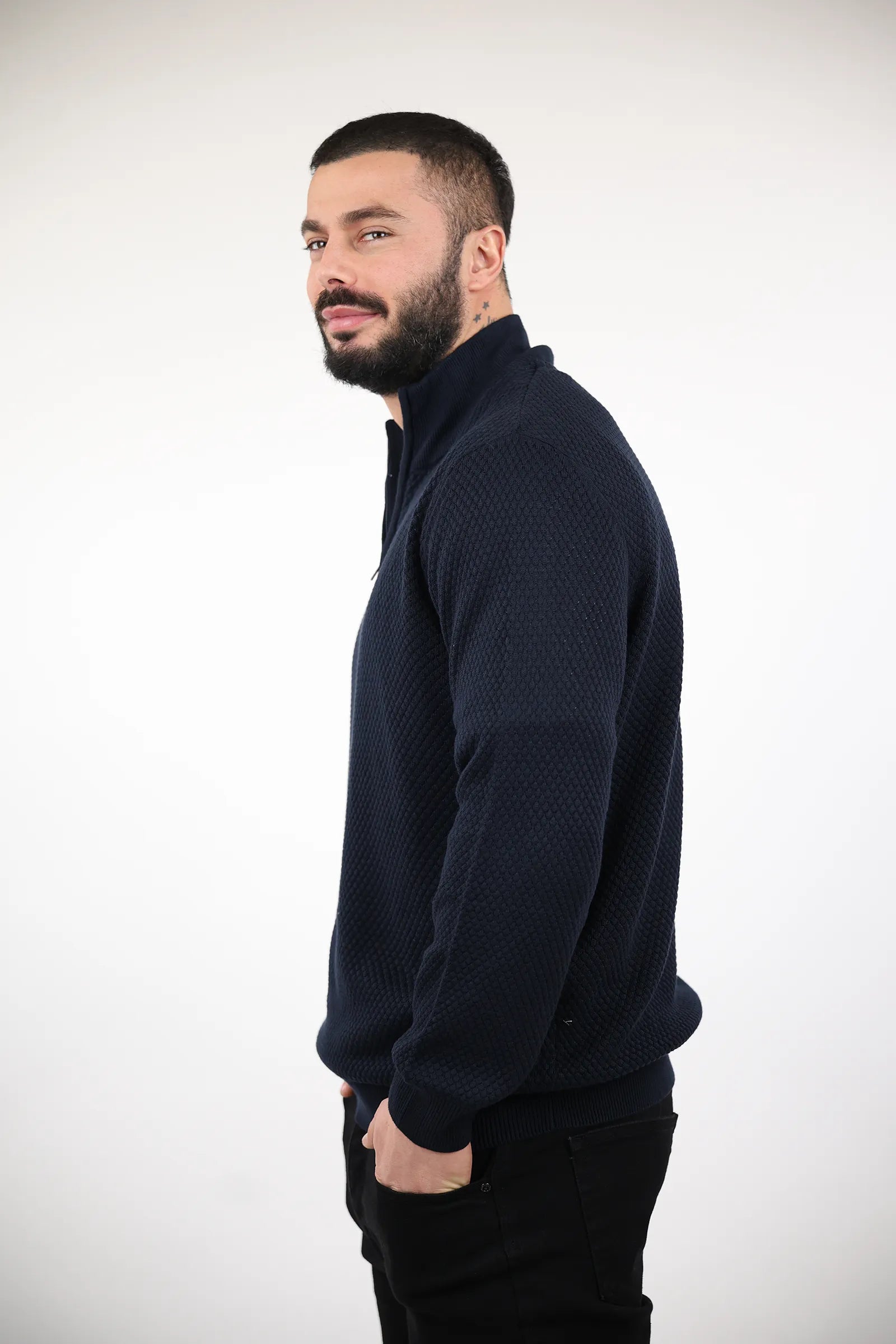 XHEMPER turtleneck zip