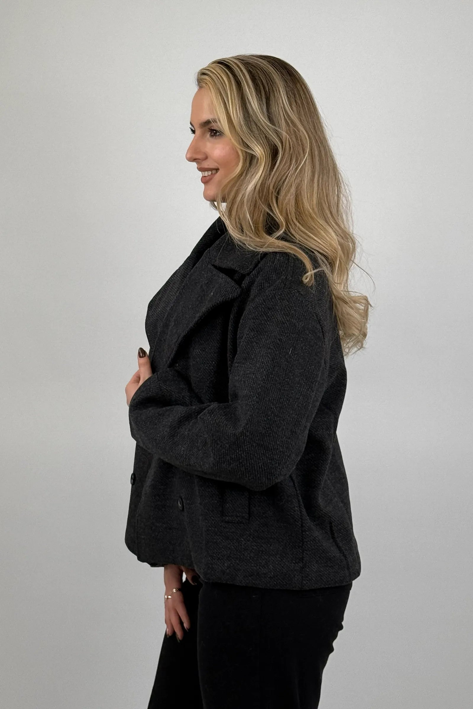 Pallto breasted short coat