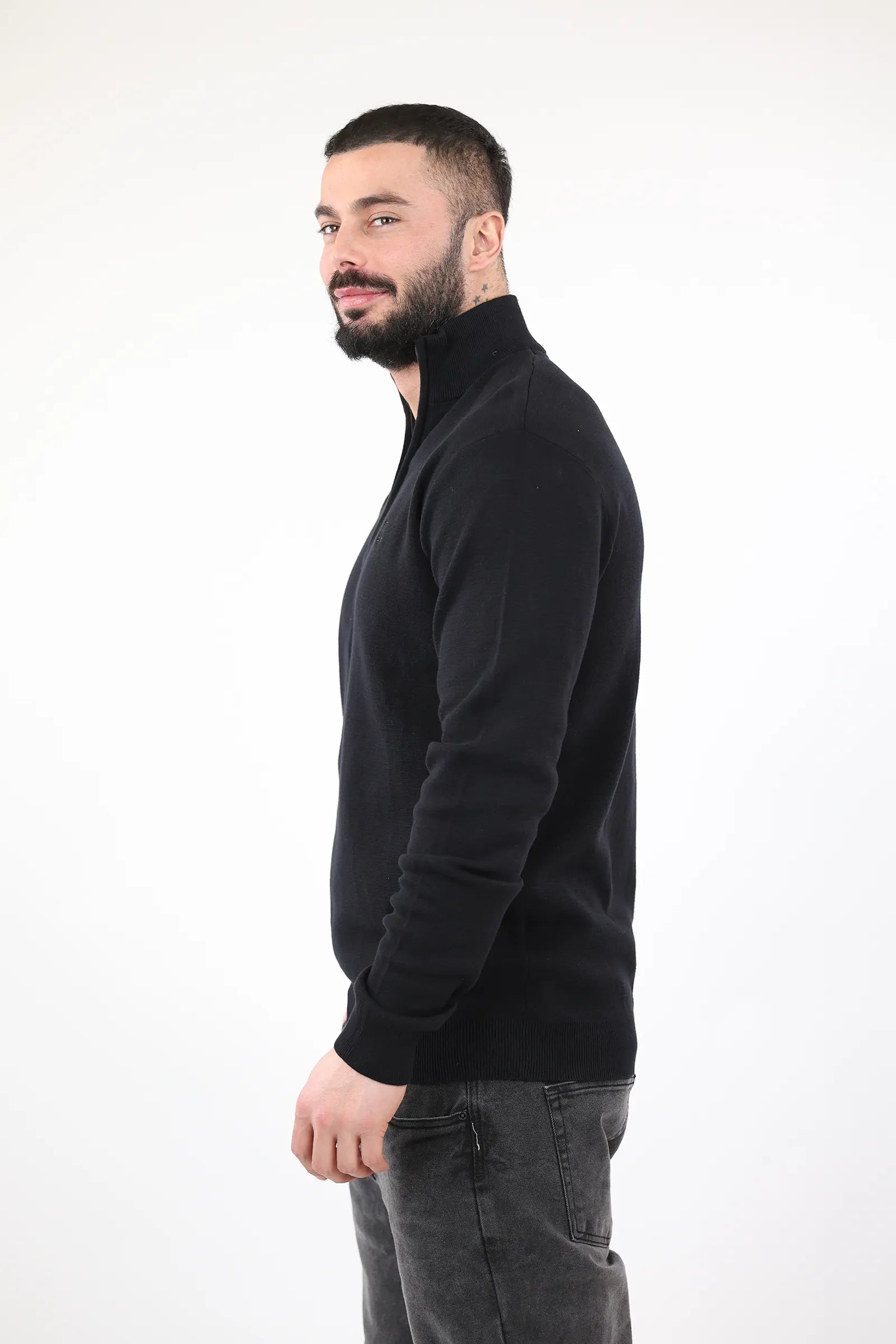 XHEMPER Classic Mock Neck