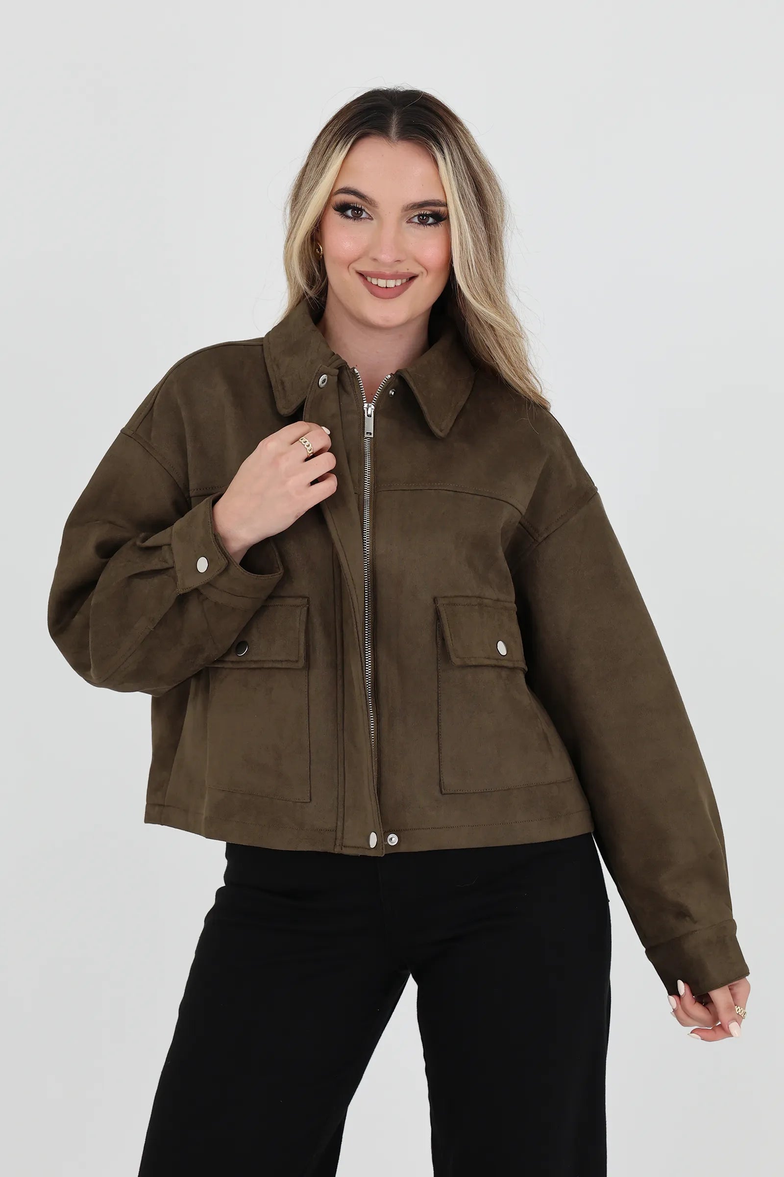 Jakne suede effect