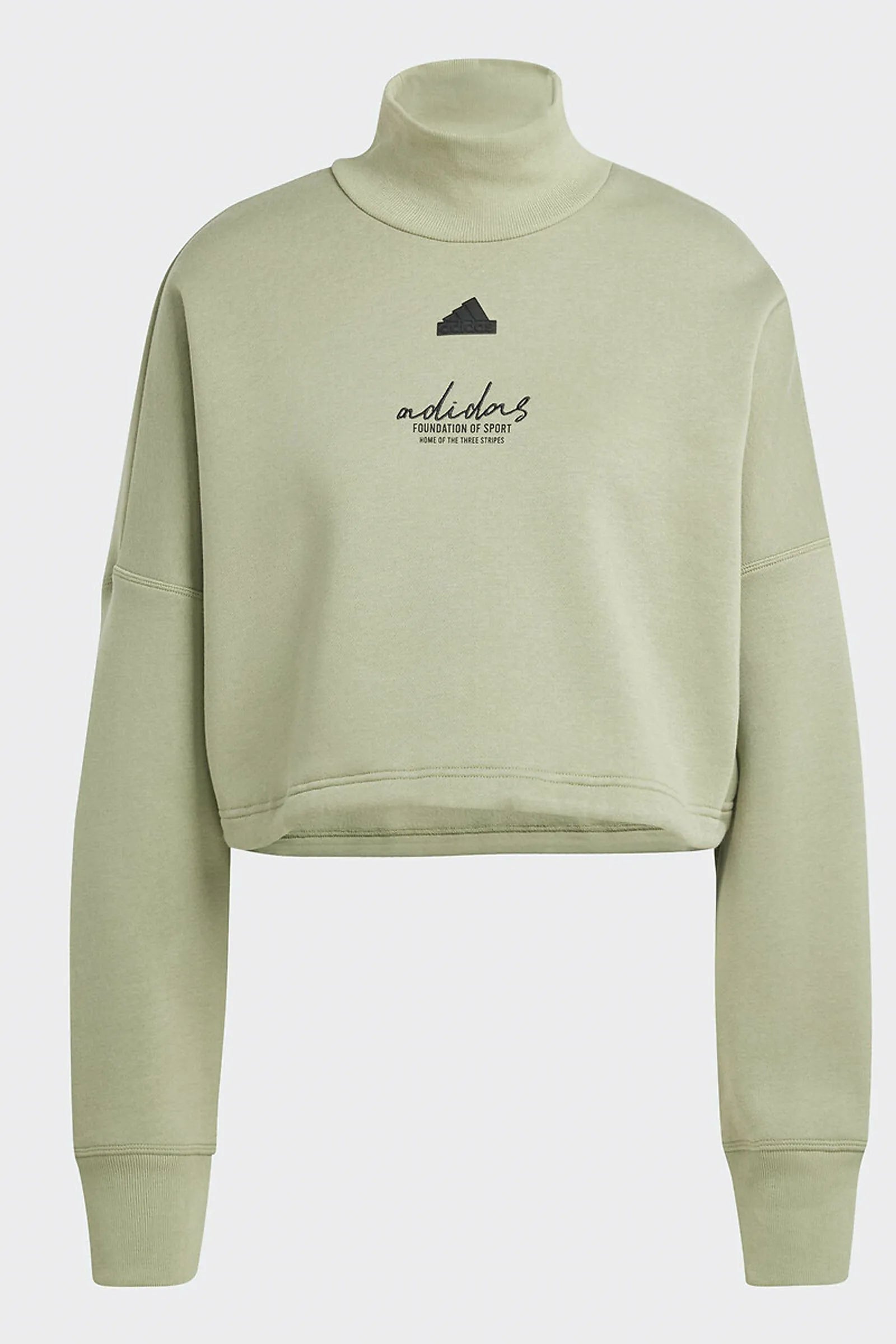 DUKS Adidas Signature Graphic Long Sleeve T-Shirt JE3899 Green Loose Fit