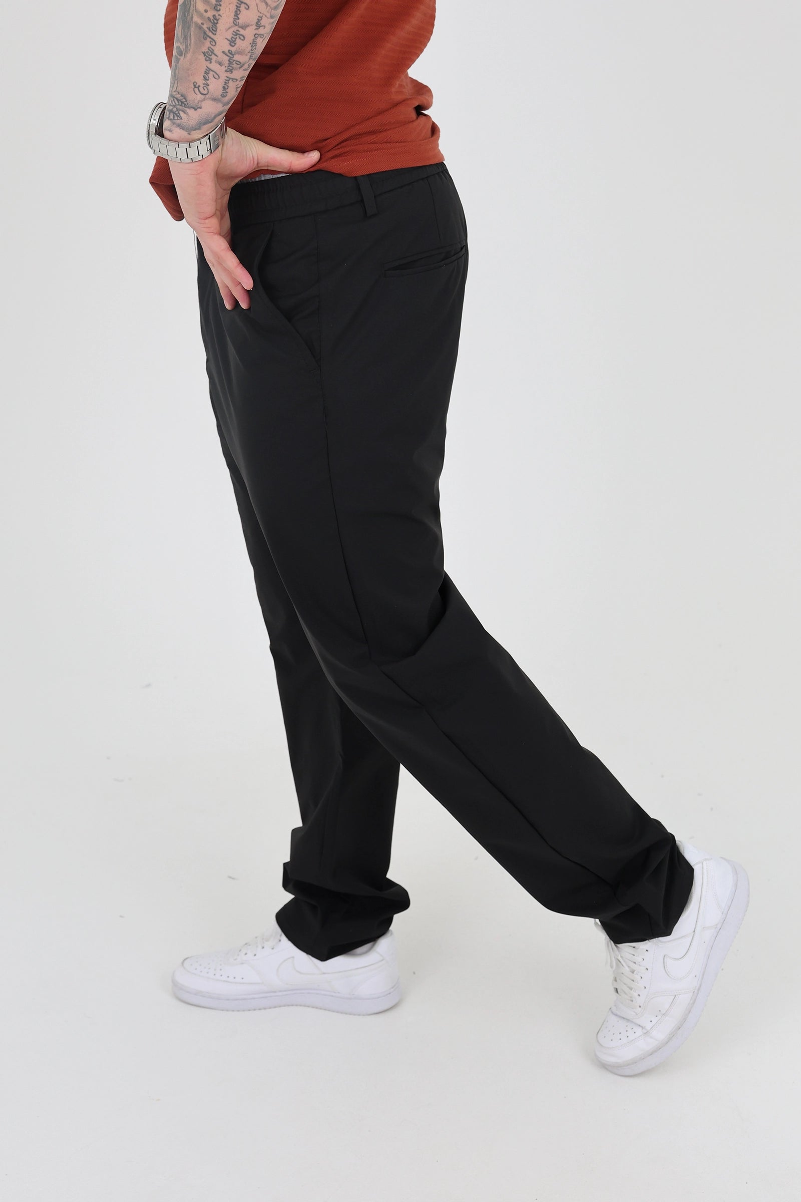 Pantallona loose fit linen