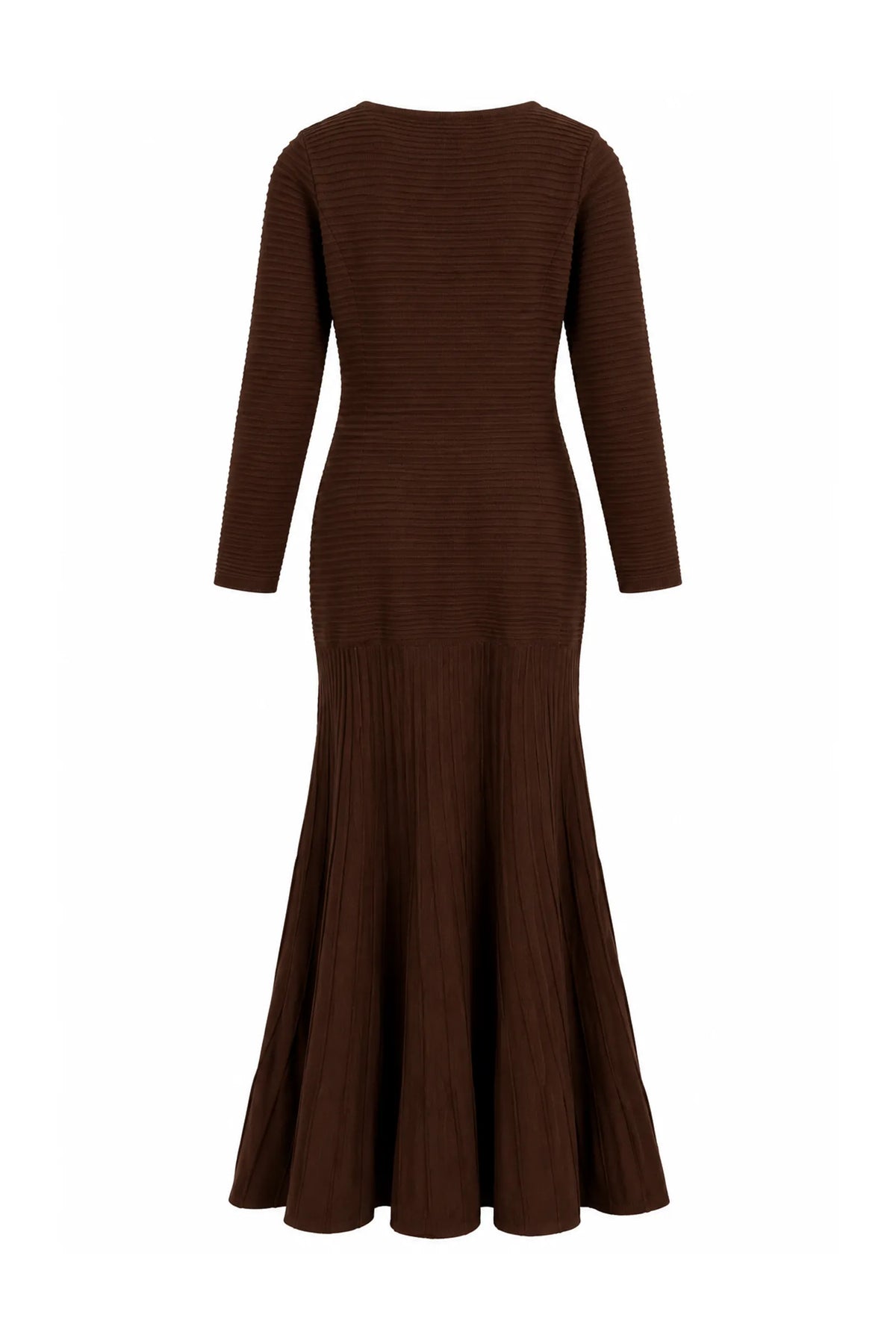 Fustan crew-neck maxi dress