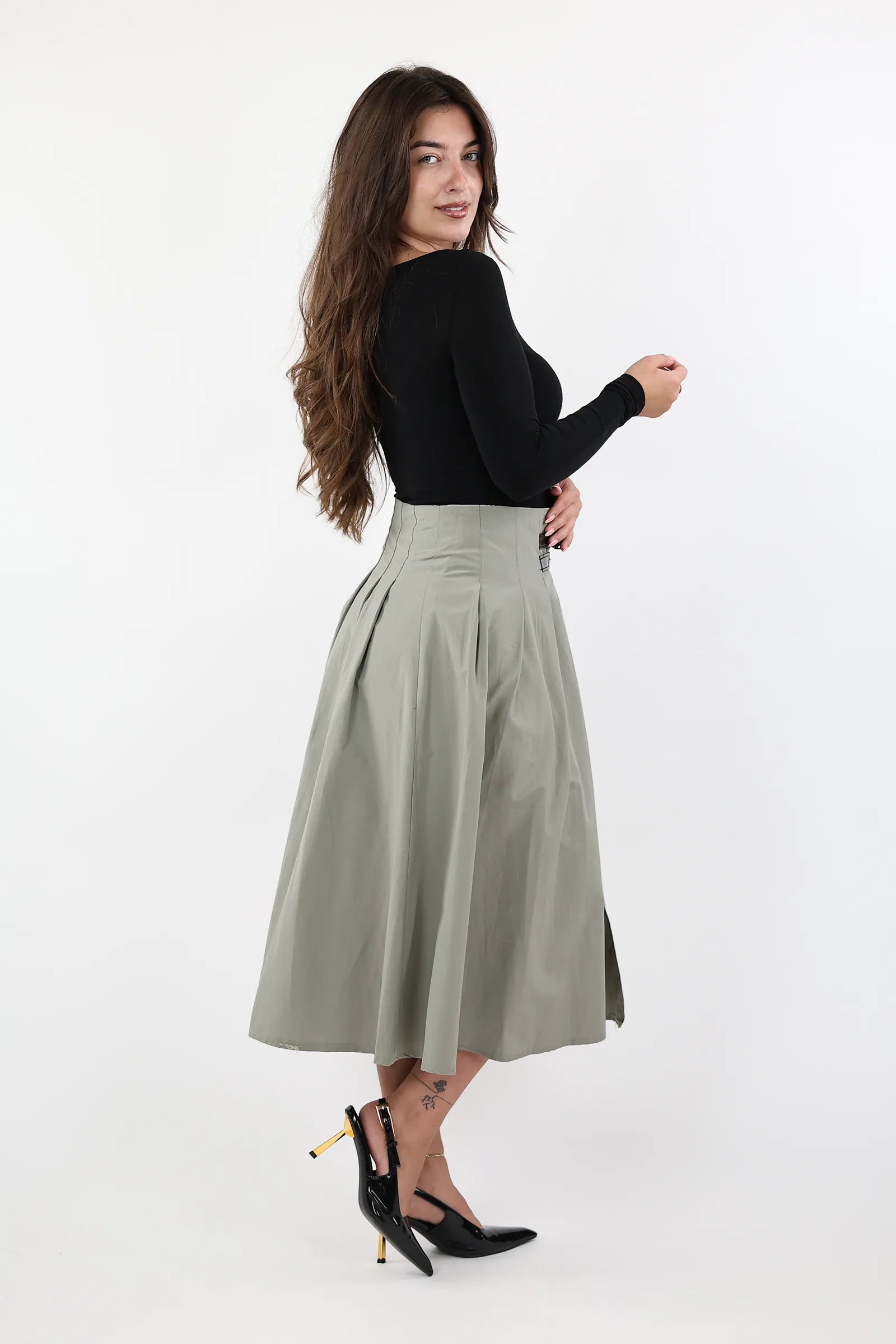 FUND PLEATED BELT