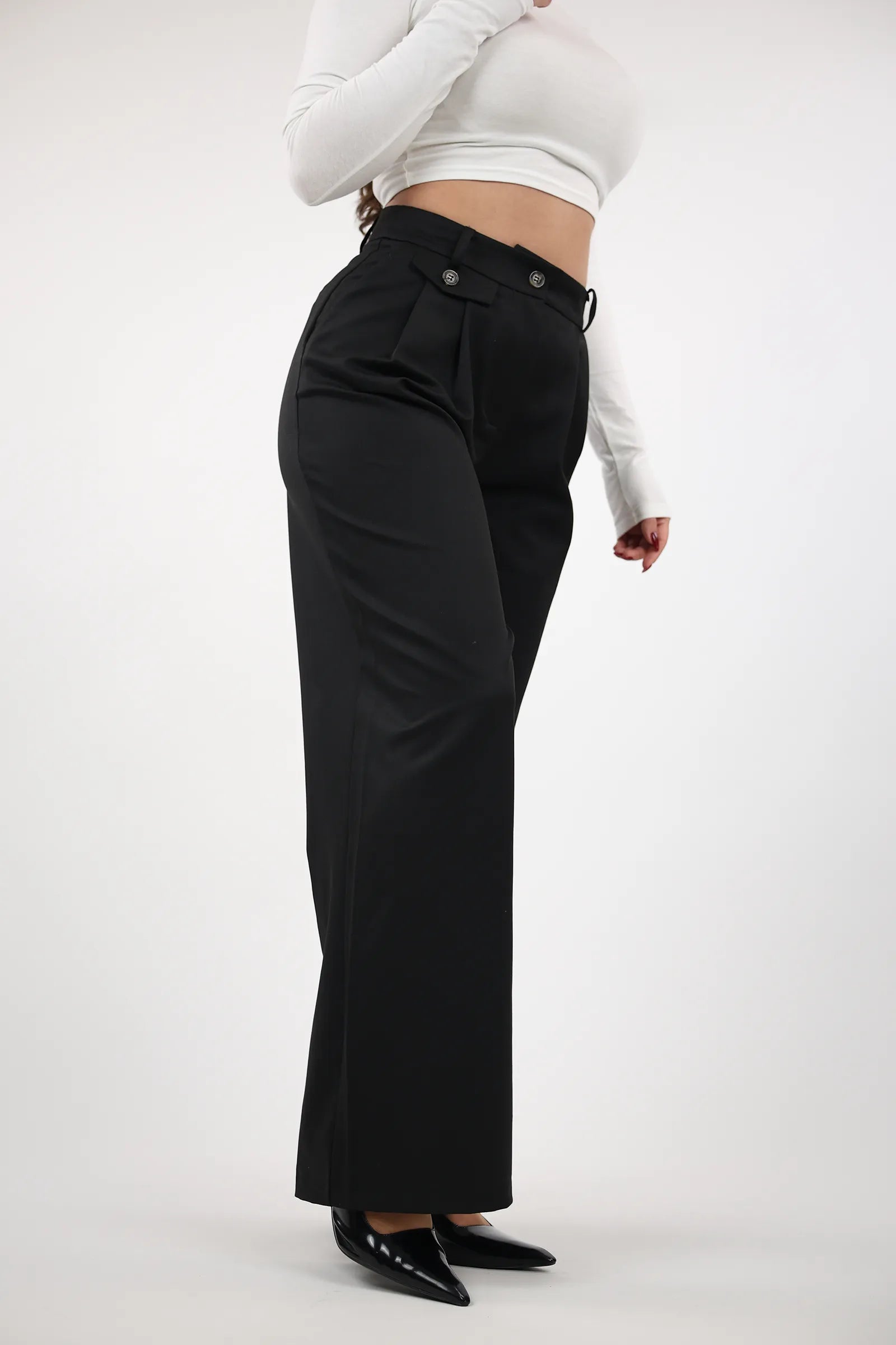 PANTALLONA Pleated Wide-Leg