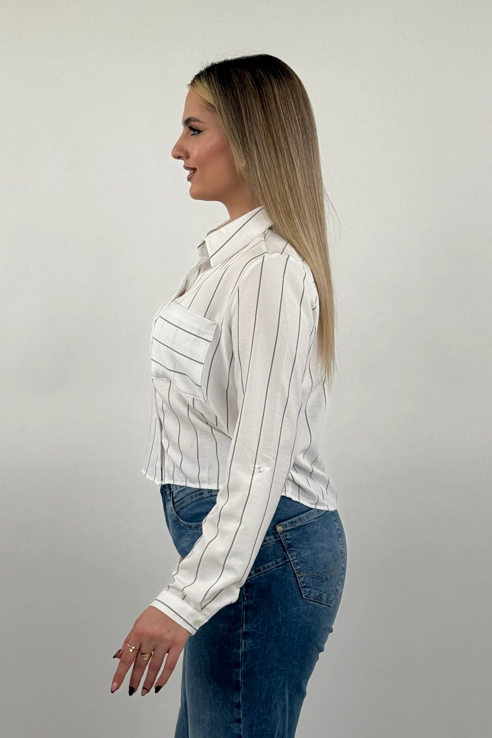 Kemishe Striped Long Sleeve