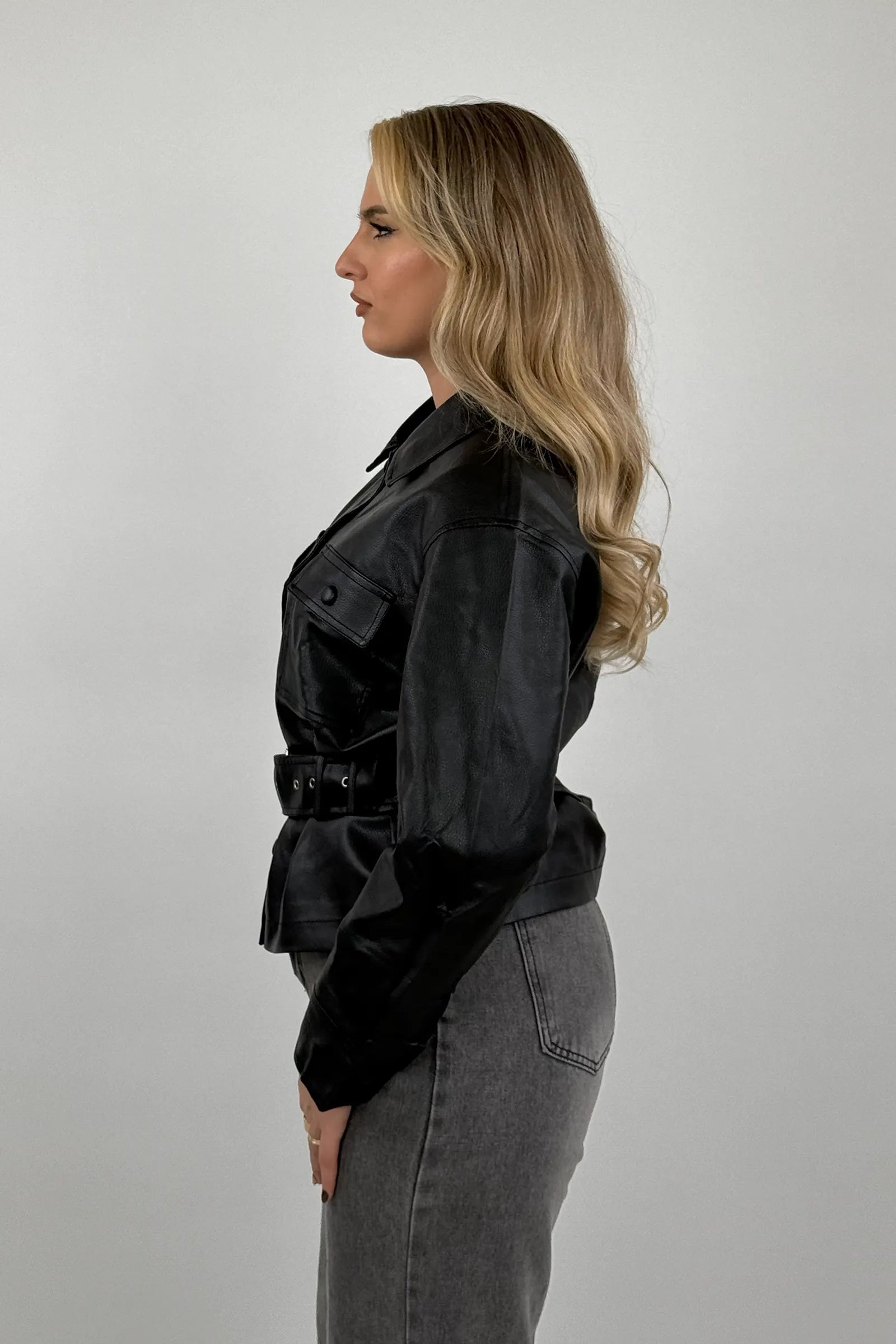 Jakne leather overshirt