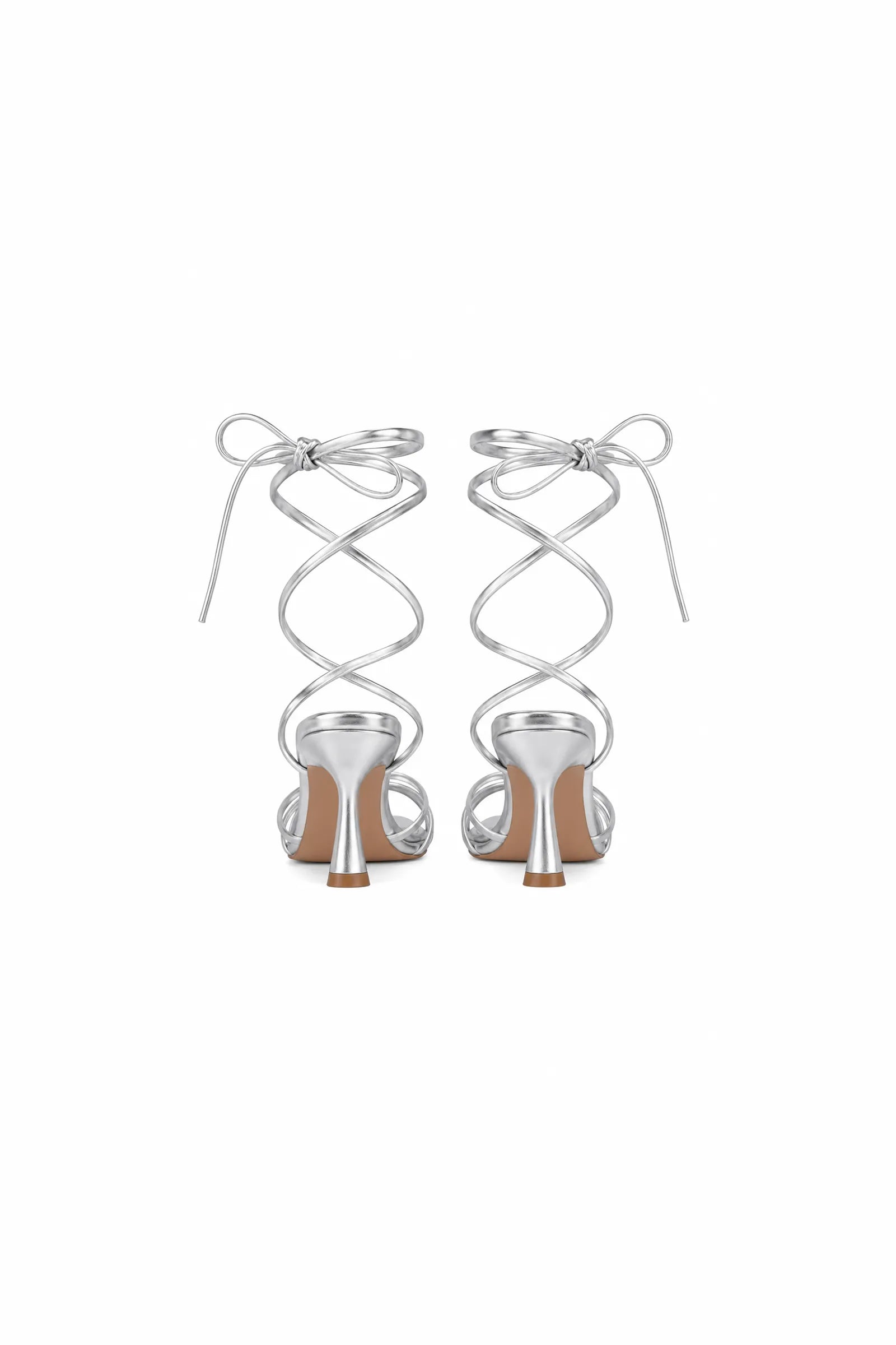 Sandale silver metallic