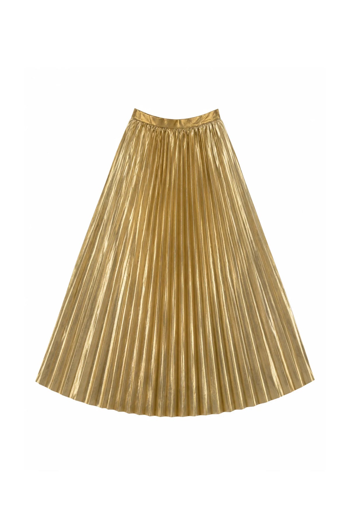 Fund gold pleated
