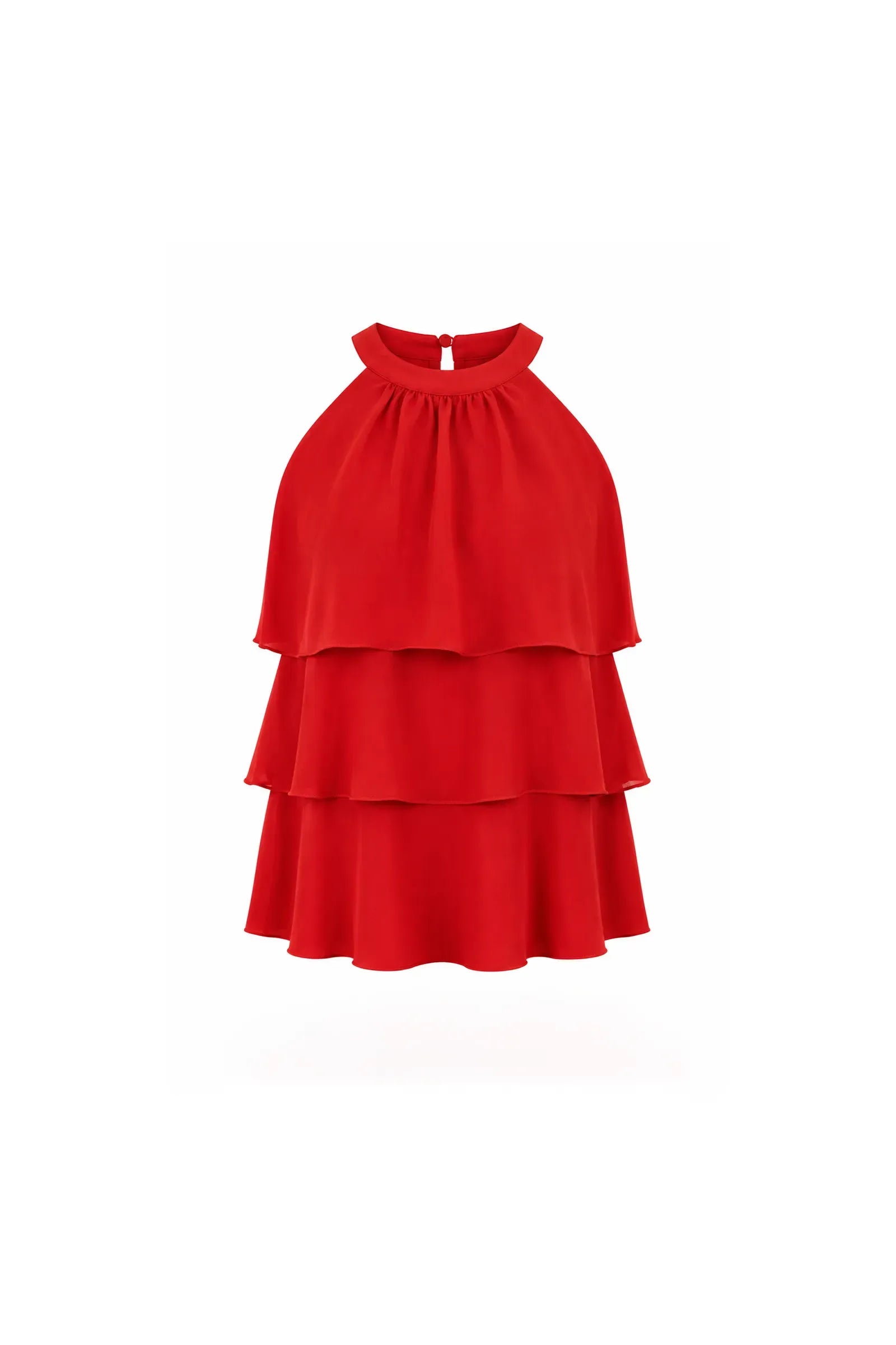 Maice red chiffon