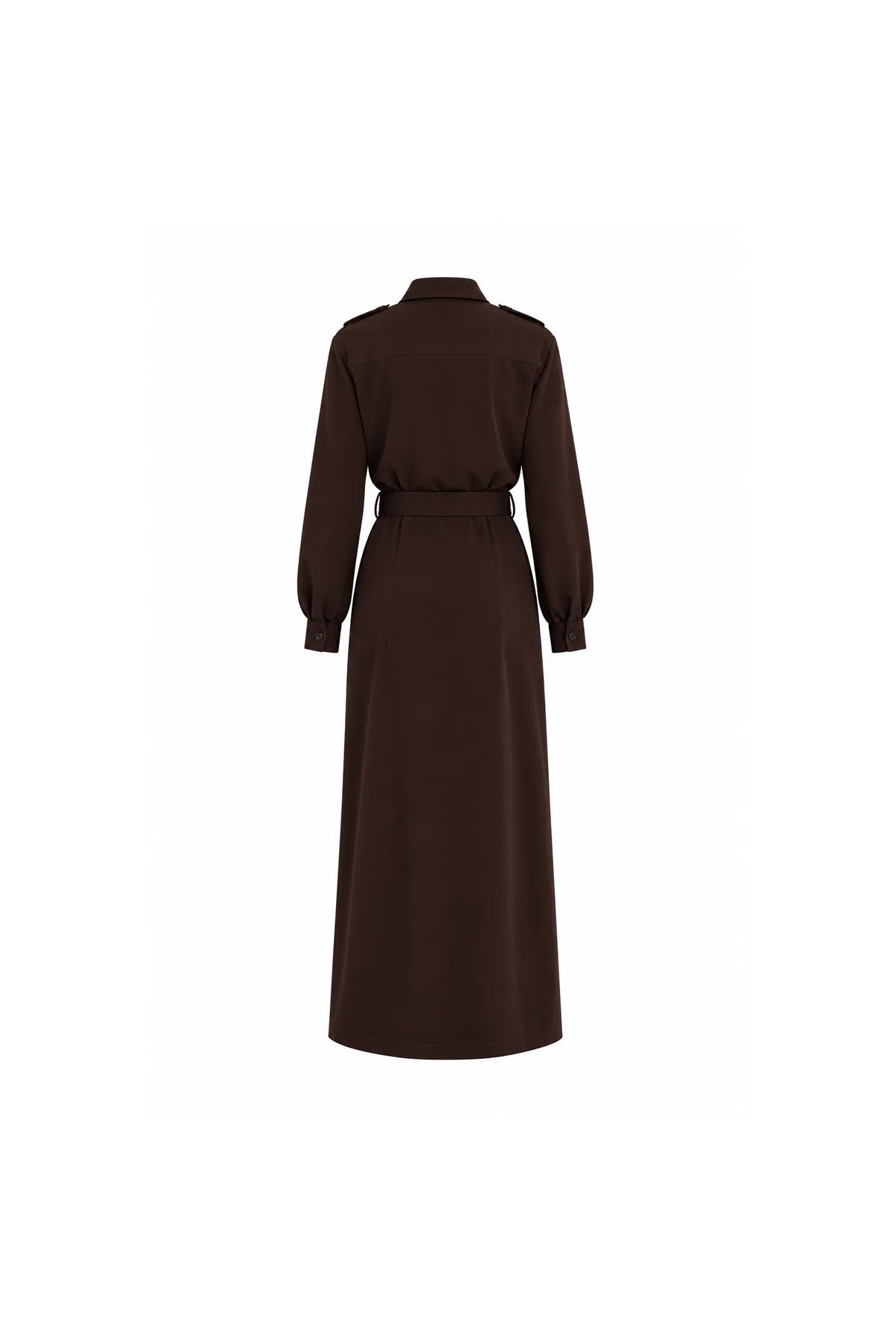 Fustan collared v-neck