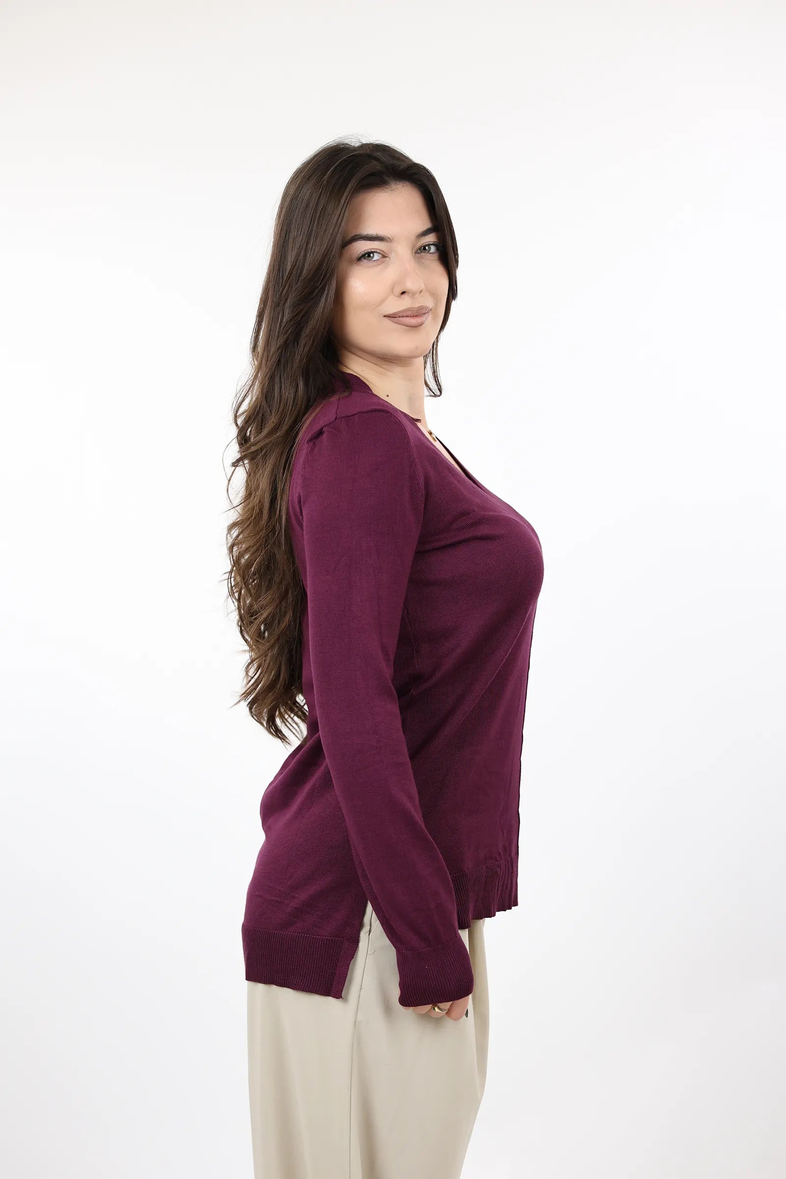 XHEMPER Merino V-Neck