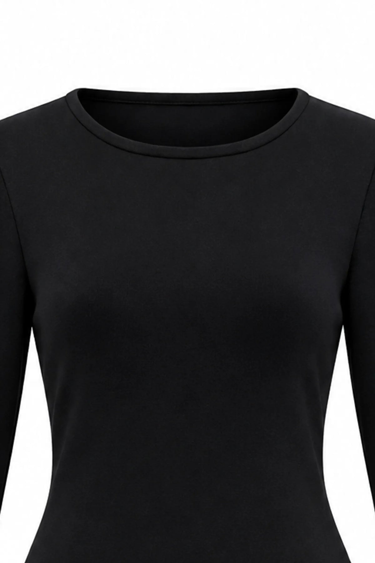 Fustan bodycon crew neck