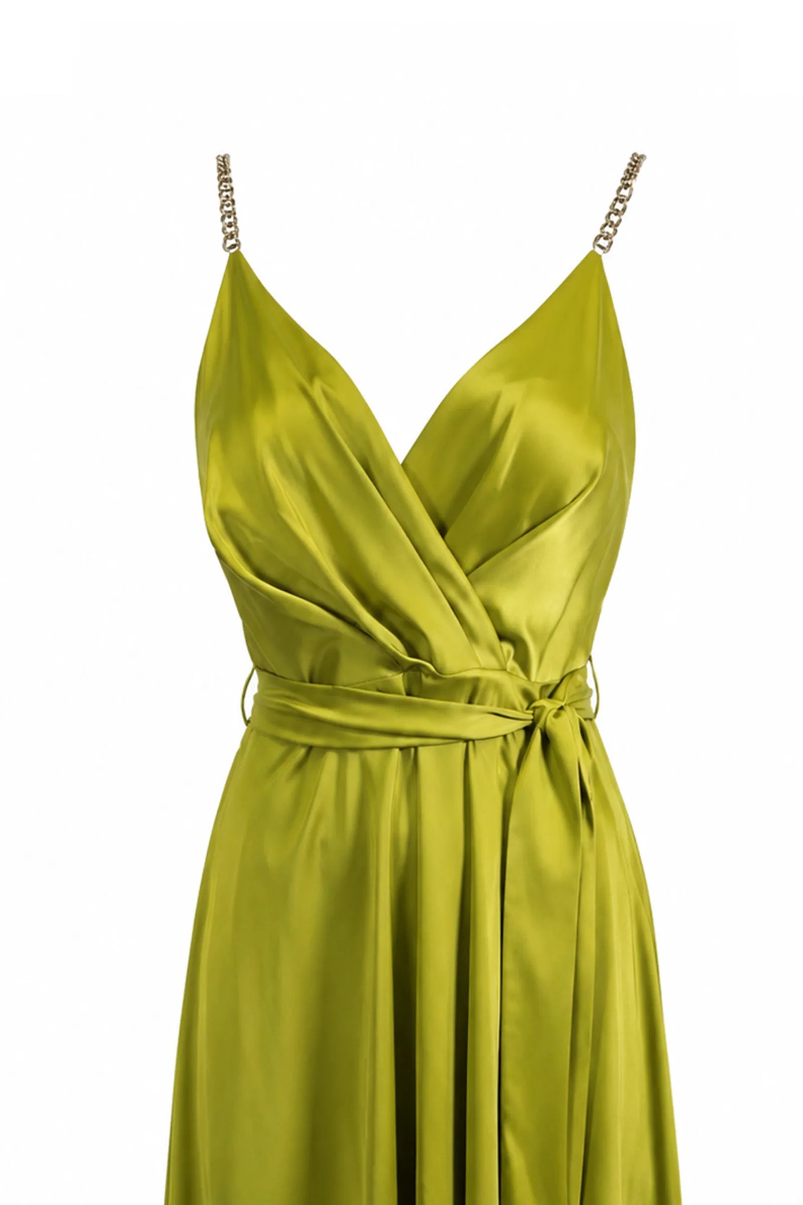 Fustan midi olive