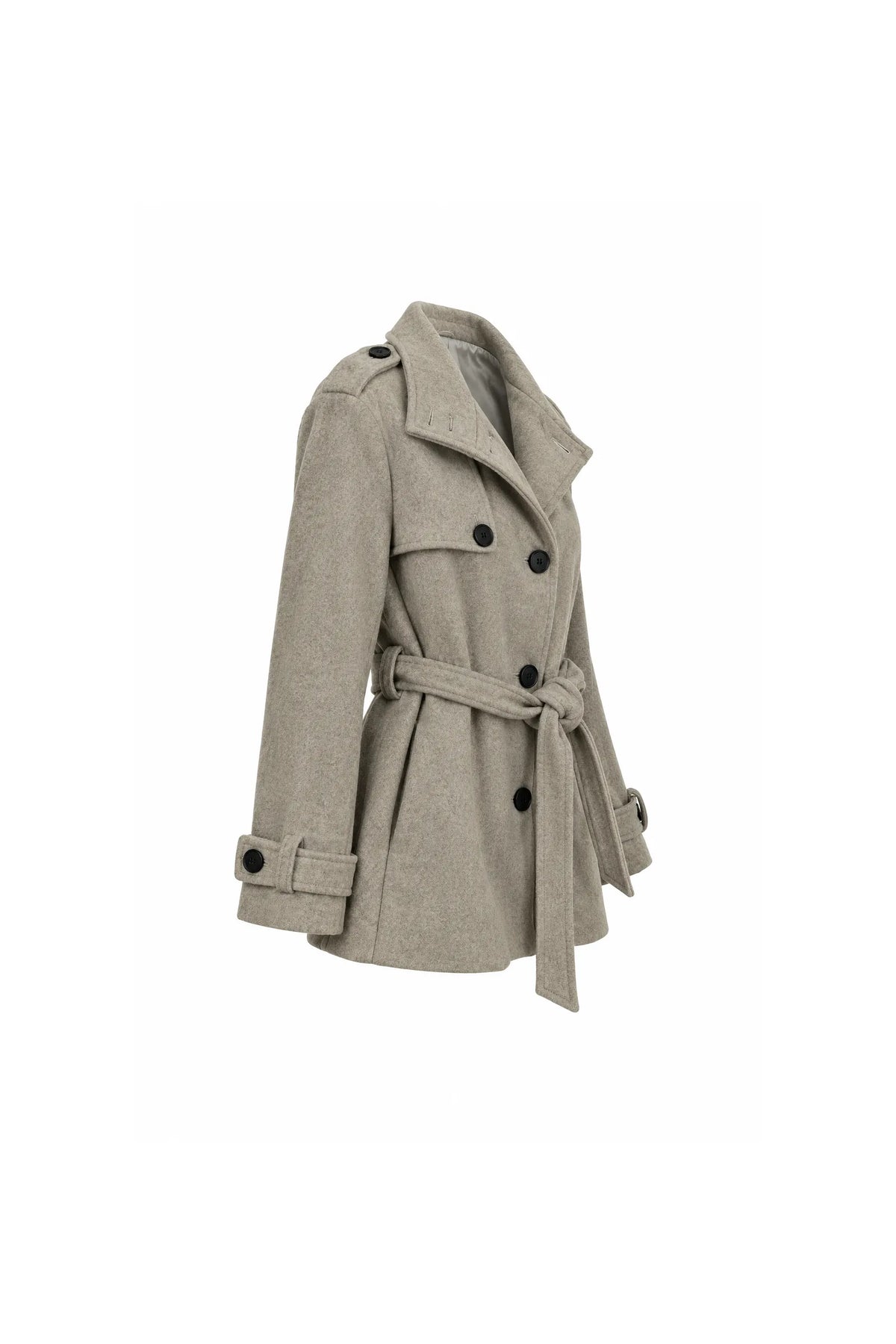 Jakne belted wool