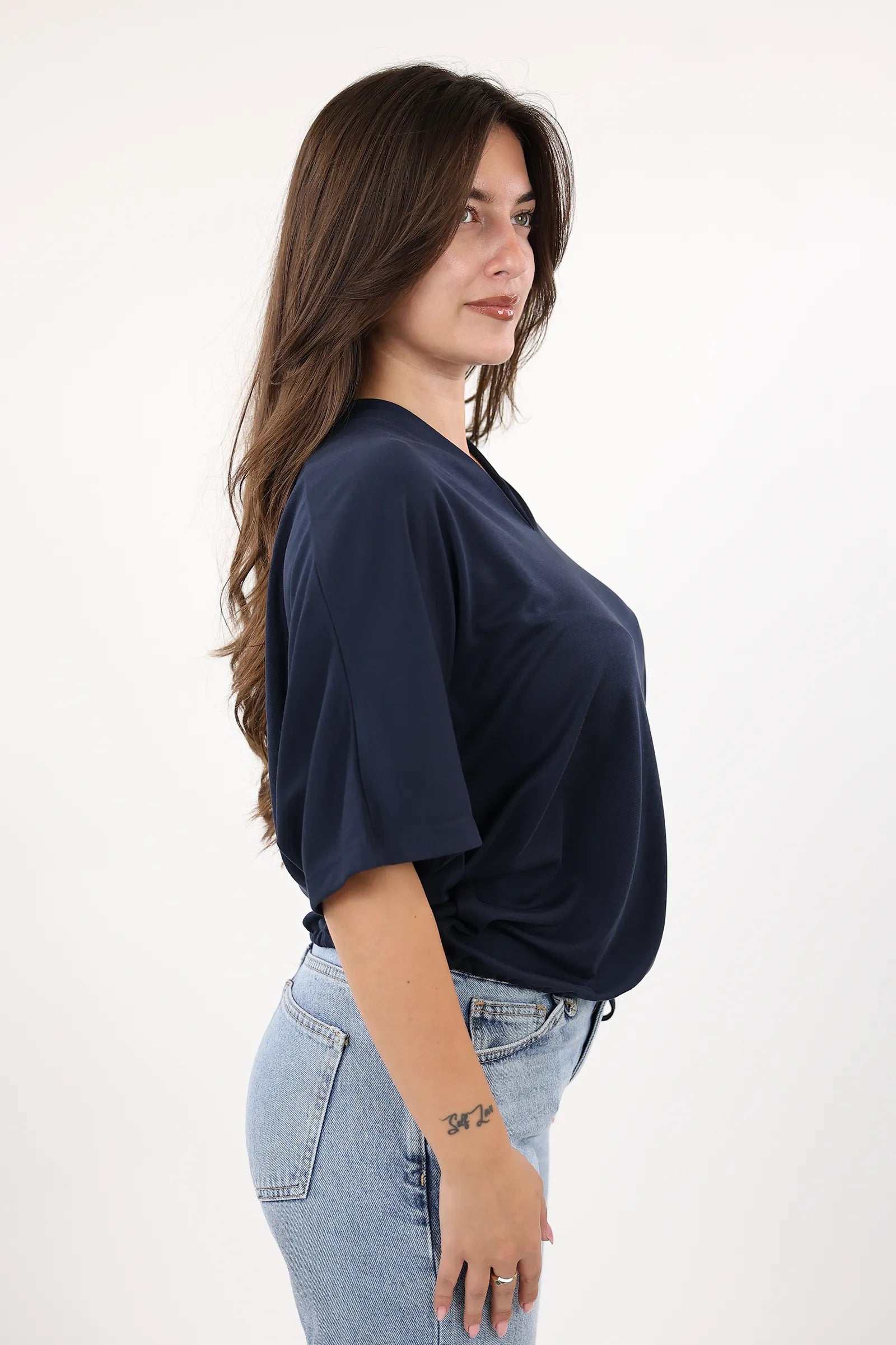 MAICË V NECK NAVY