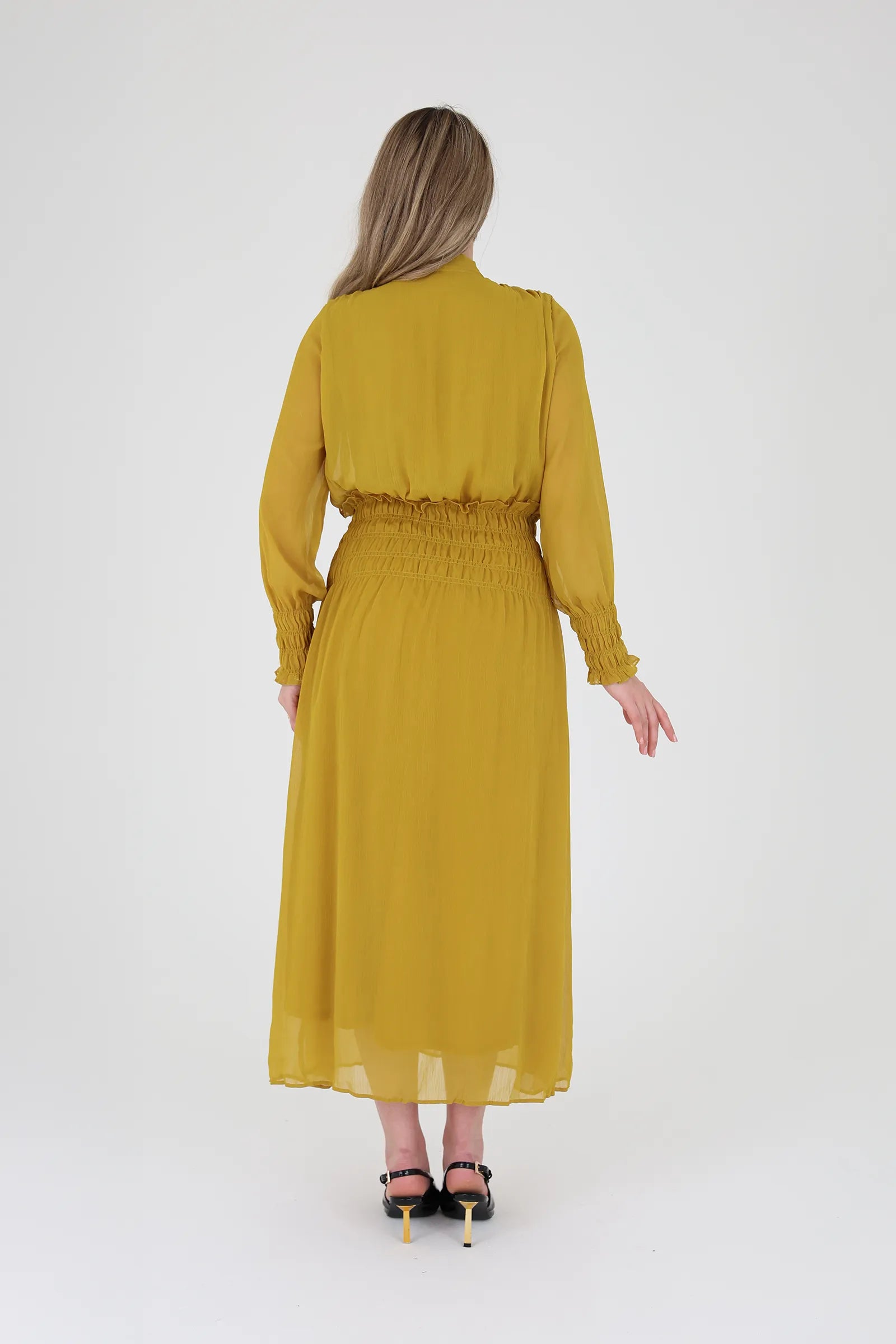 Fustan mustard