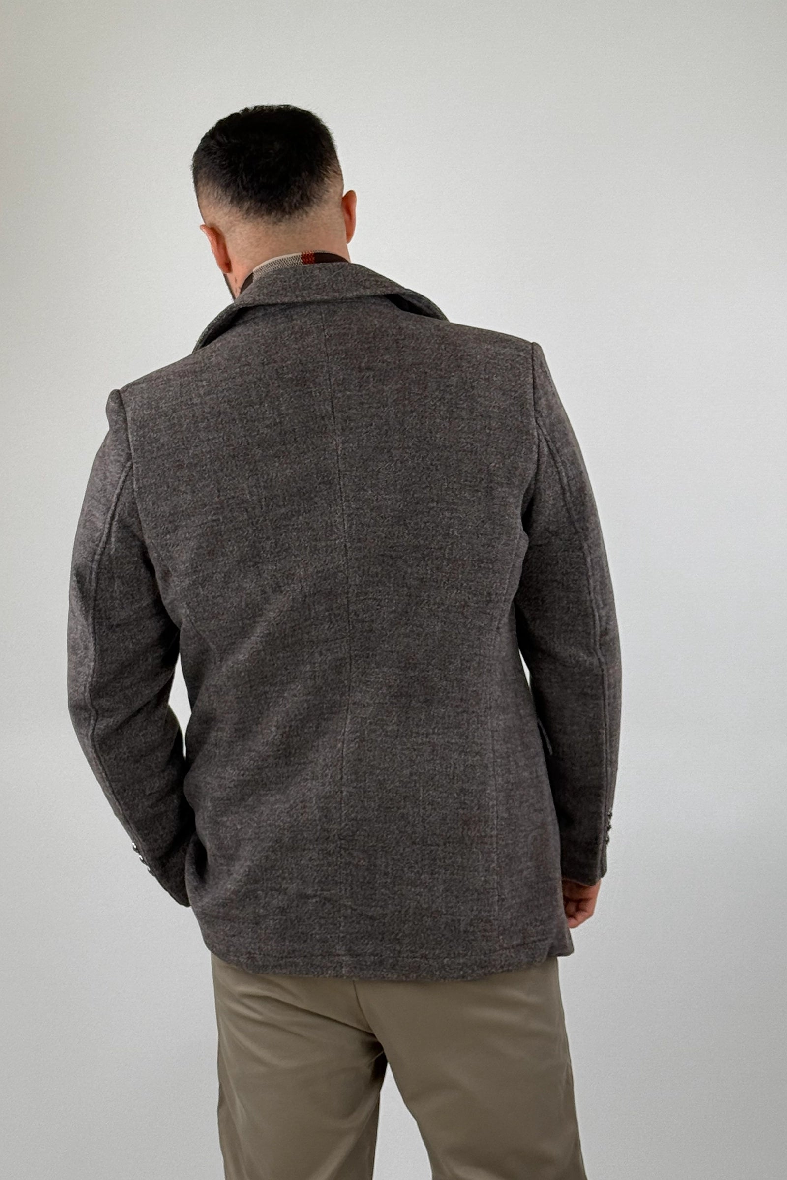 Pallto slim fit roll neck