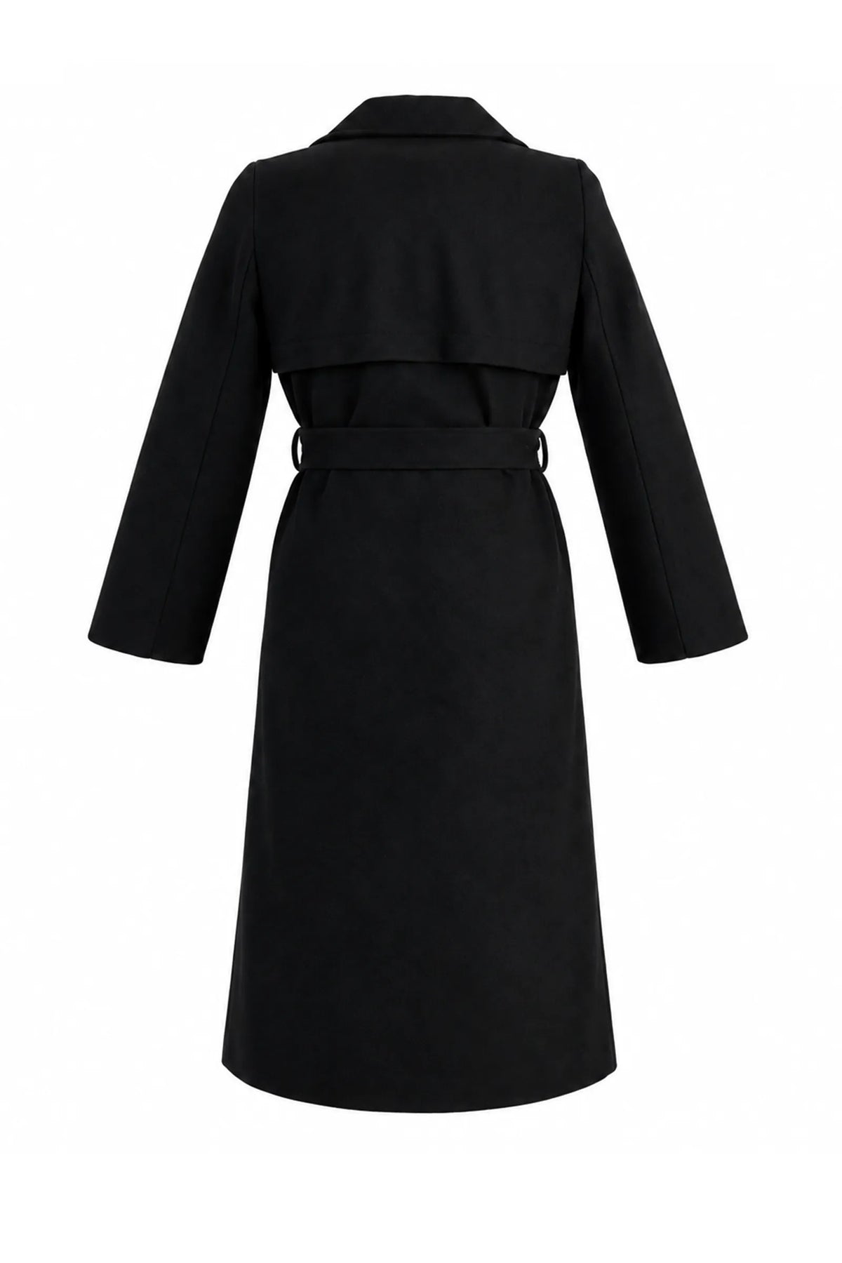 Pallto asymmetrical tie-waist