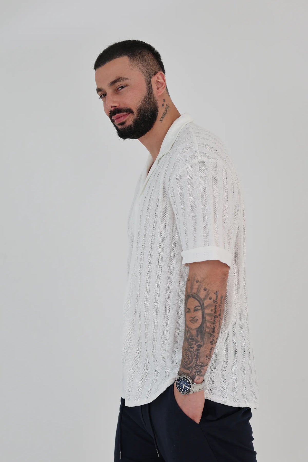 Kemishe sheer stripe
