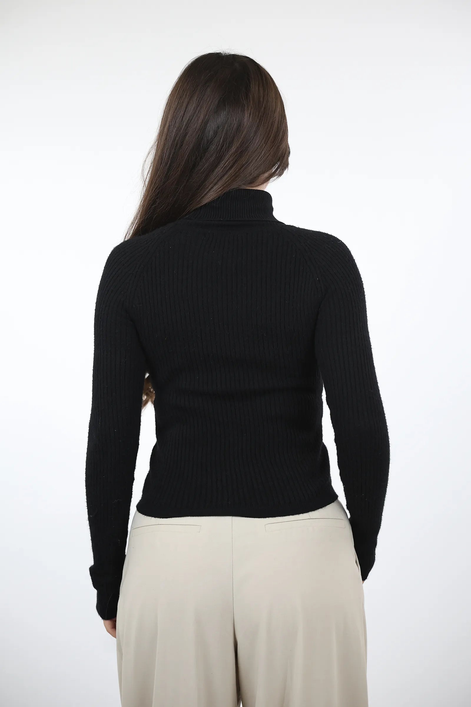 RROLLKE Fitted Rib-Knit