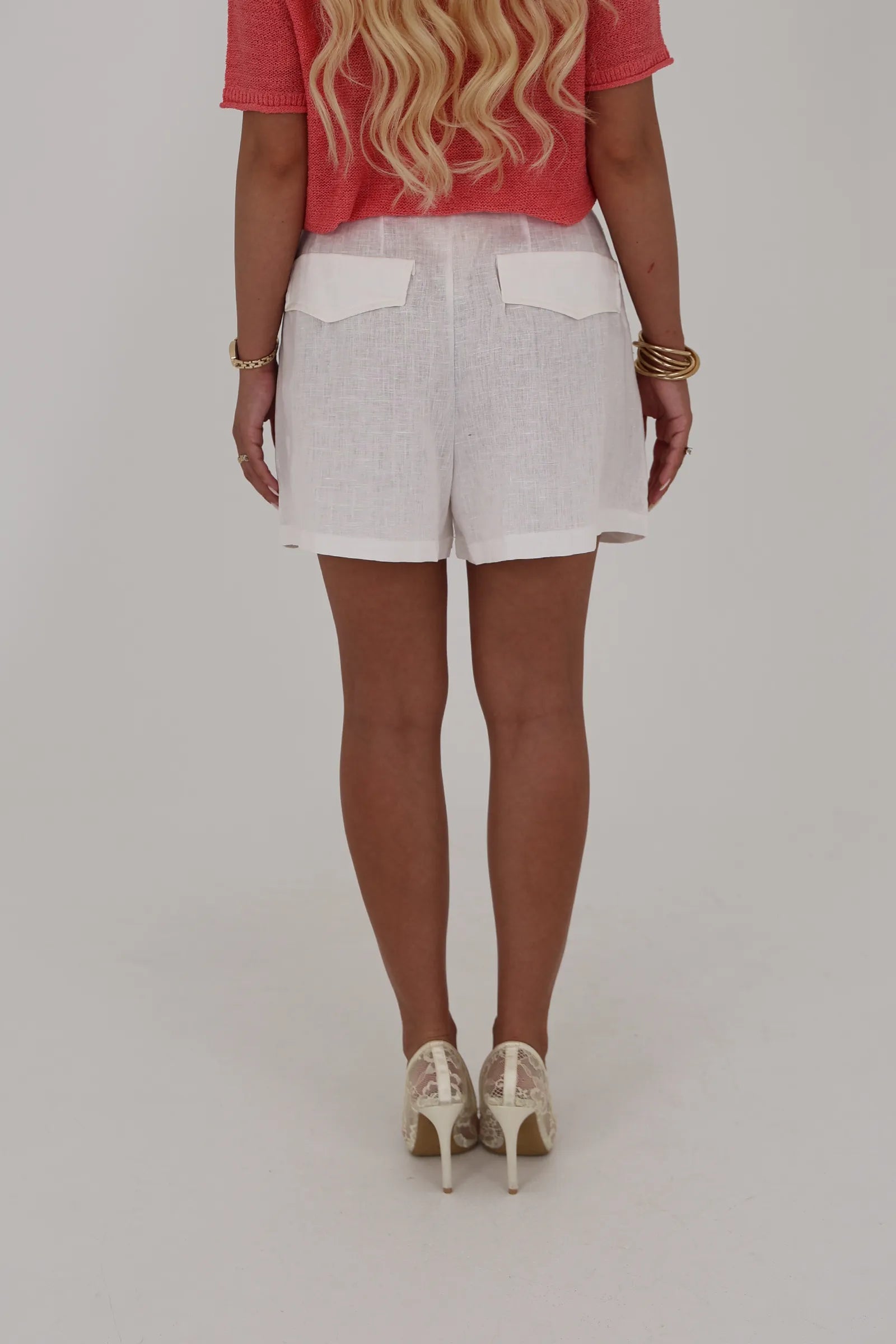 Pantallona wide leg bermuda