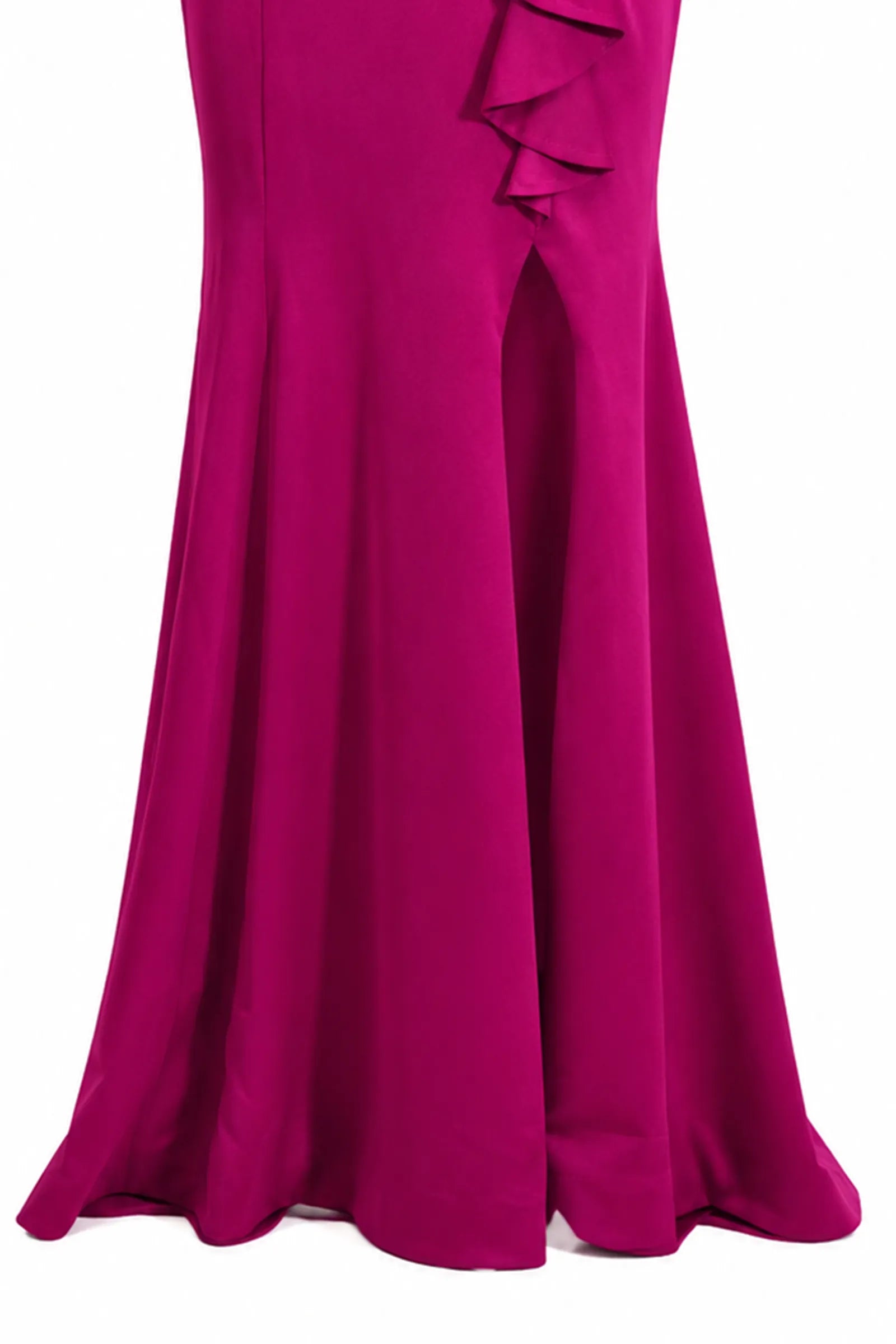 Fustan maxi asymmetric