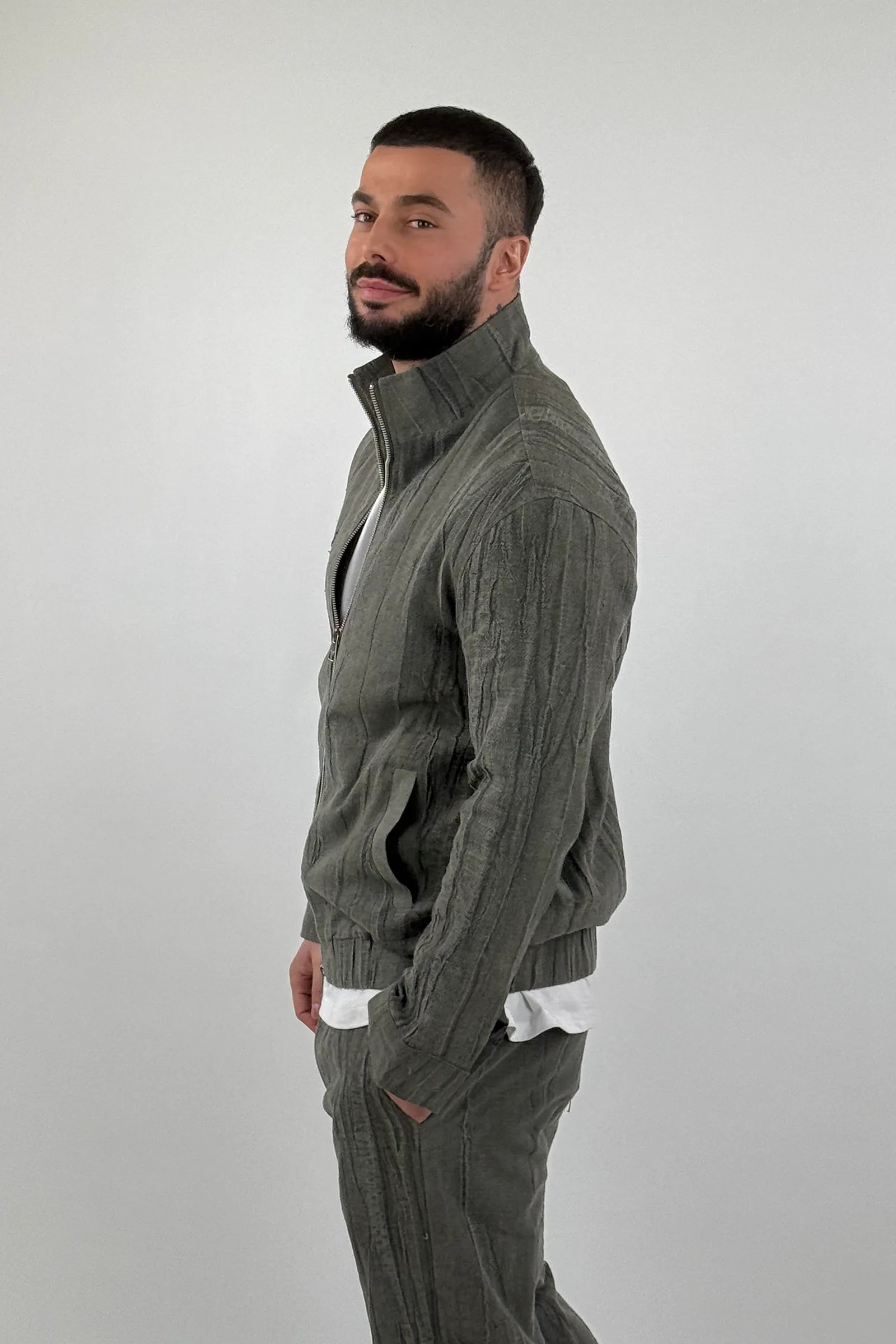 Jakne linen bomber