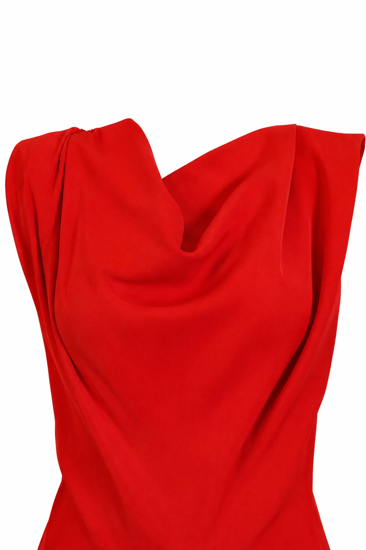 Kombinezon red cowl neck